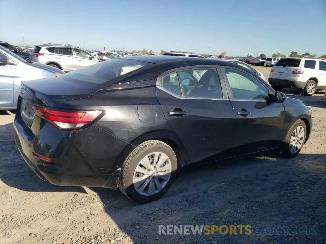3 fotografías del automóvil dañado 3N1AB8BVXLY230437 NISSAN SENTRA 2020