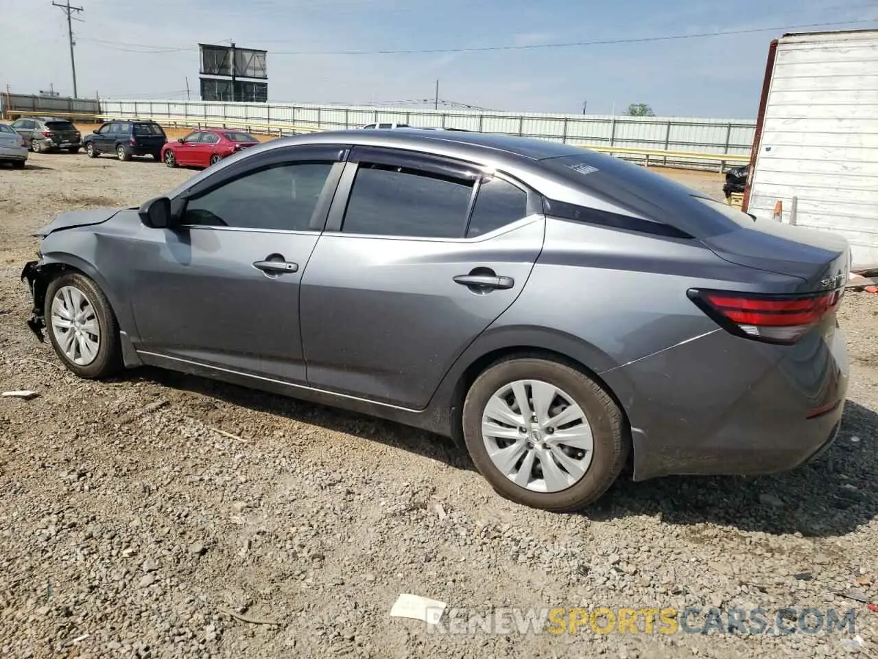 2 fotografías del automóvil dañado 3N1AB8BVXLY253877 NISSAN SENTRA 2020