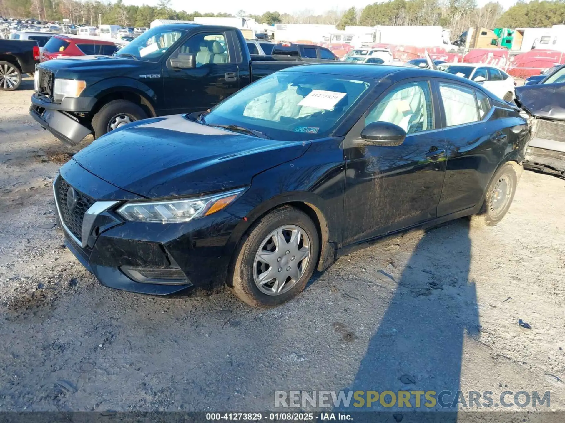 2 fotografías del automóvil dañado 3N1AB8BVXLY288905 NISSAN SENTRA 2020