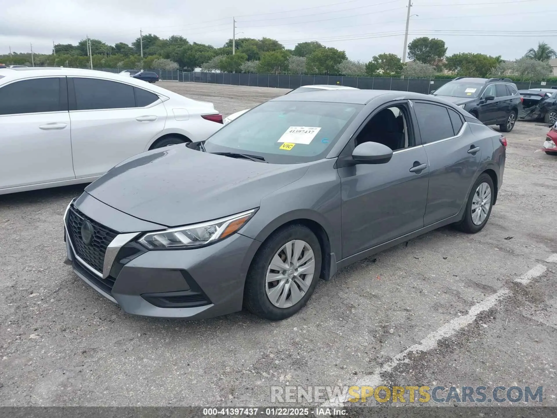 2 fotografías del automóvil dañado 3N1AB8BVXLY291612 NISSAN SENTRA 2020