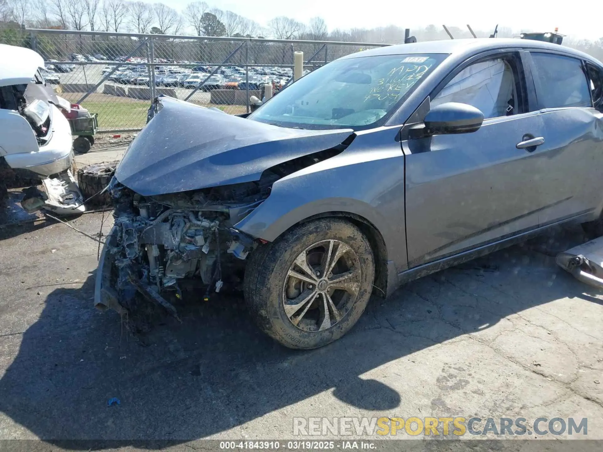6 fotografías del automóvil dañado 3N1AB8CV0LY204704 NISSAN SENTRA 2020
