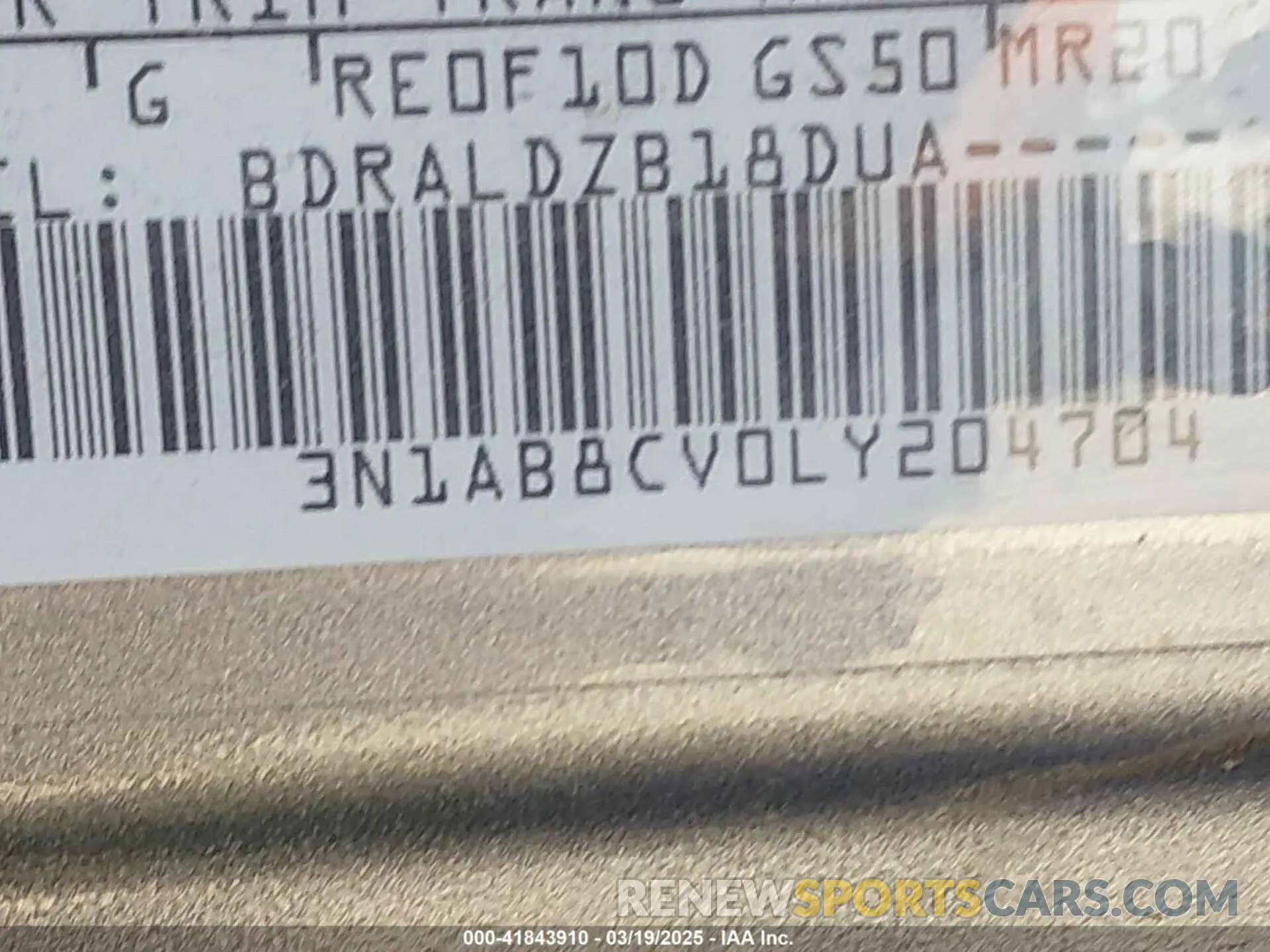 9 fotografías del automóvil dañado 3N1AB8CV0LY204704 NISSAN SENTRA 2020