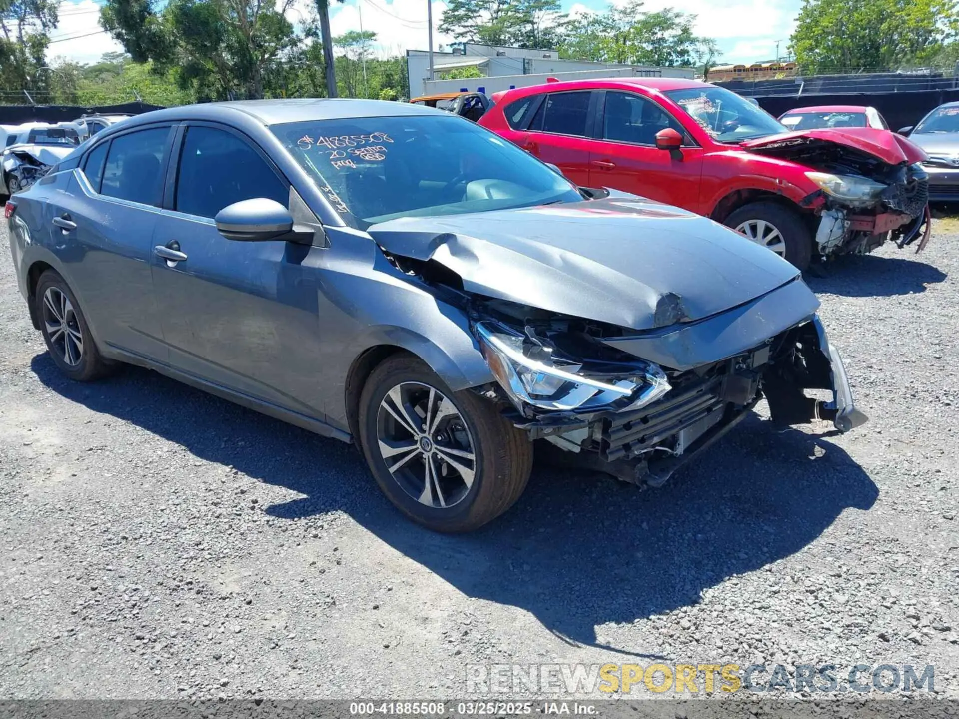 1 fotografías del automóvil dañado 3N1AB8CV0LY217050 NISSAN SENTRA 2020