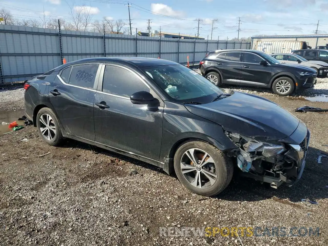 4 fotografías del automóvil dañado 3N1AB8CV0LY220112 NISSAN SENTRA 2020
