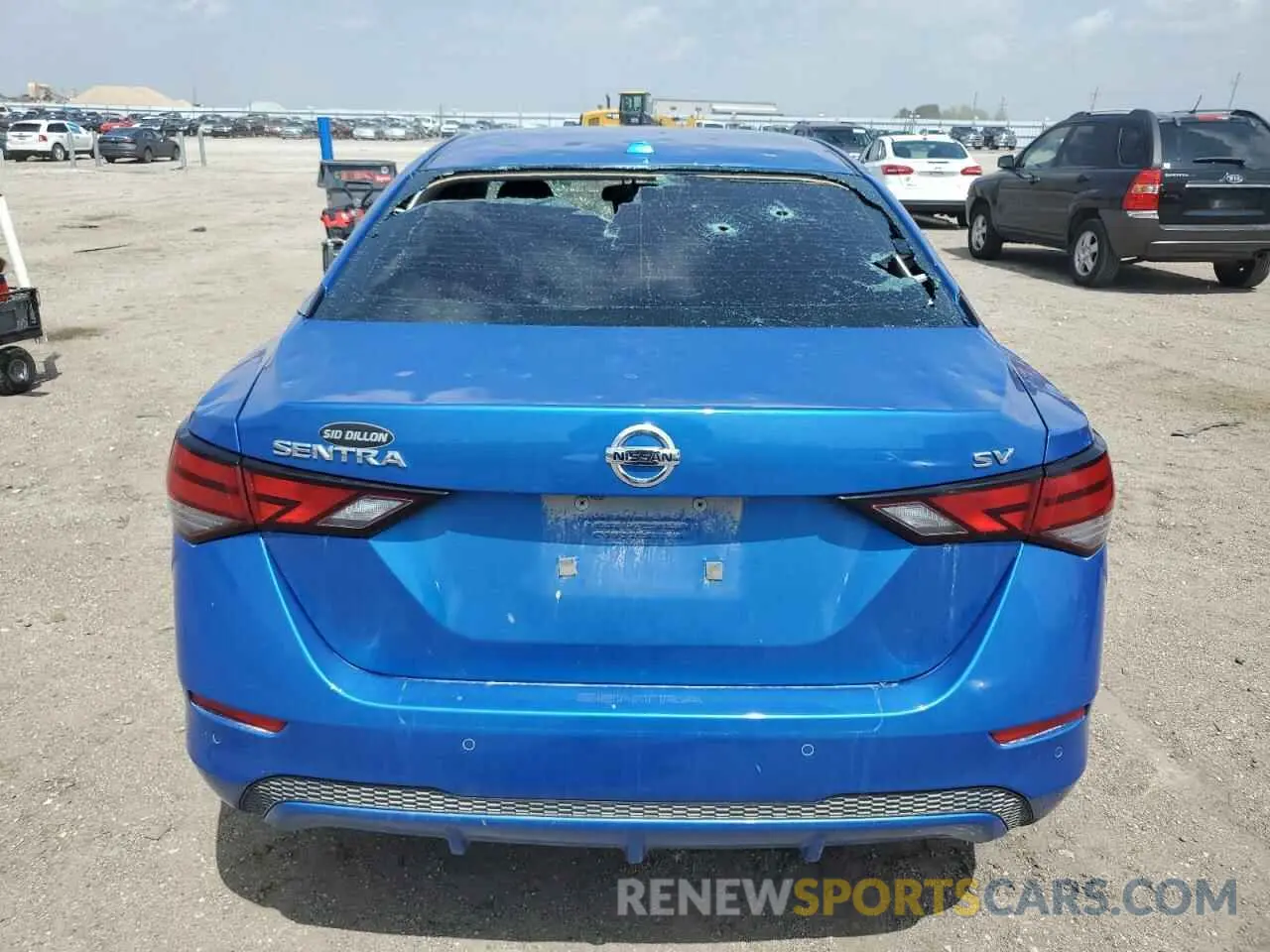 6 fotografías del automóvil dañado 3N1AB8CV0LY252106 NISSAN SENTRA 2020