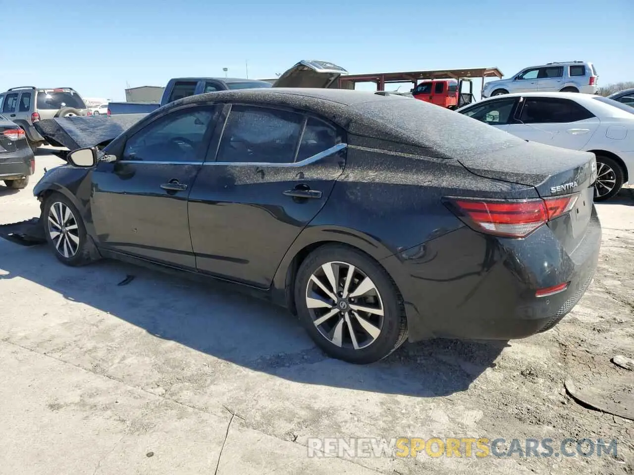 2 fotografías del automóvil dañado 3N1AB8CV0LY257449 NISSAN SENTRA 2020