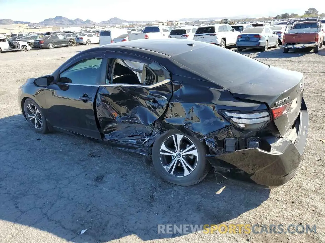 2 fotografías del automóvil dañado 3N1AB8CV0LY274865 NISSAN SENTRA 2020