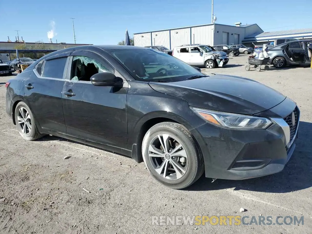 4 fotografías del automóvil dañado 3N1AB8CV0LY274865 NISSAN SENTRA 2020