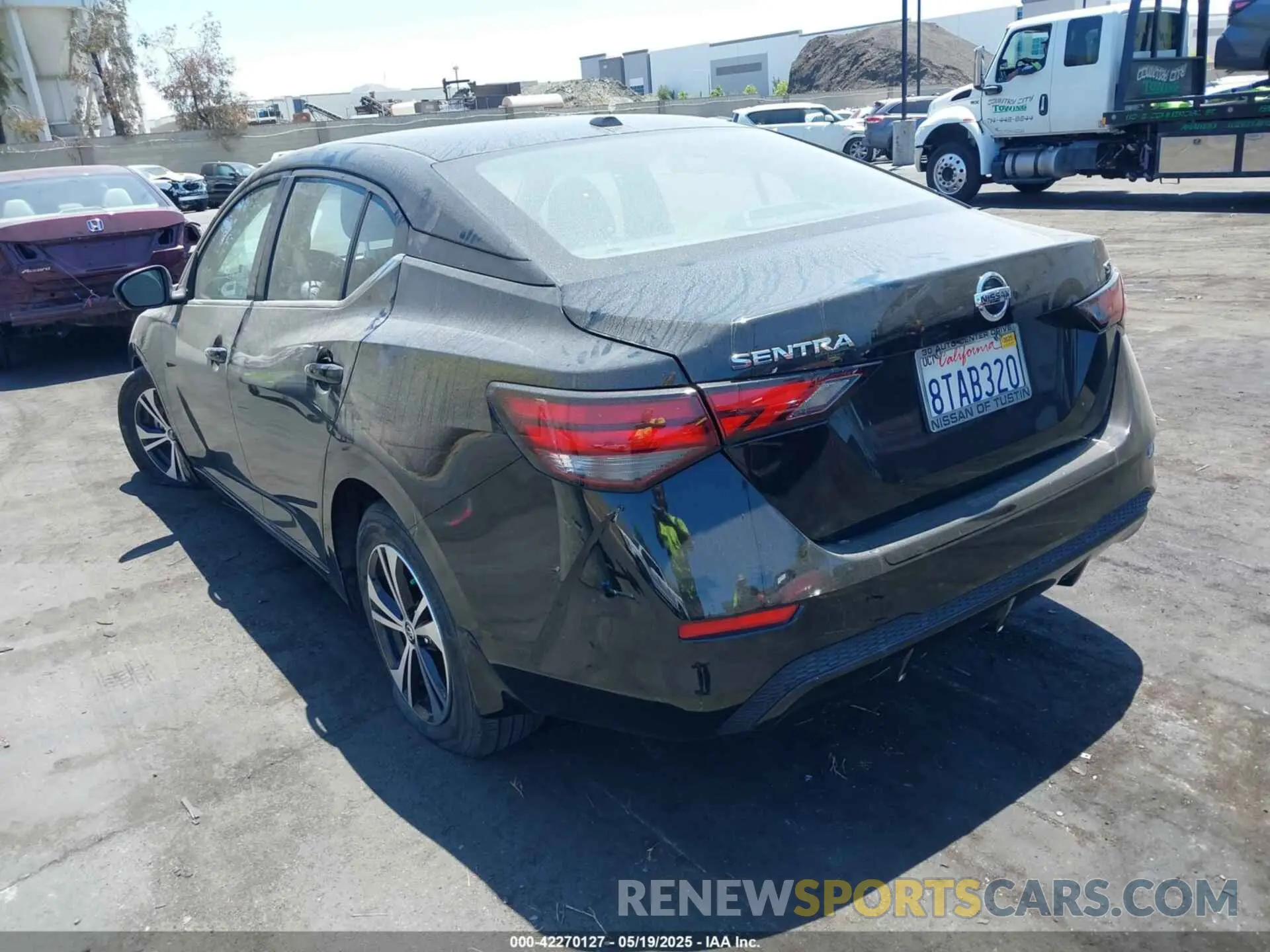3 fotografías del automóvil dañado 3N1AB8CV0LY304995 NISSAN SENTRA 2020