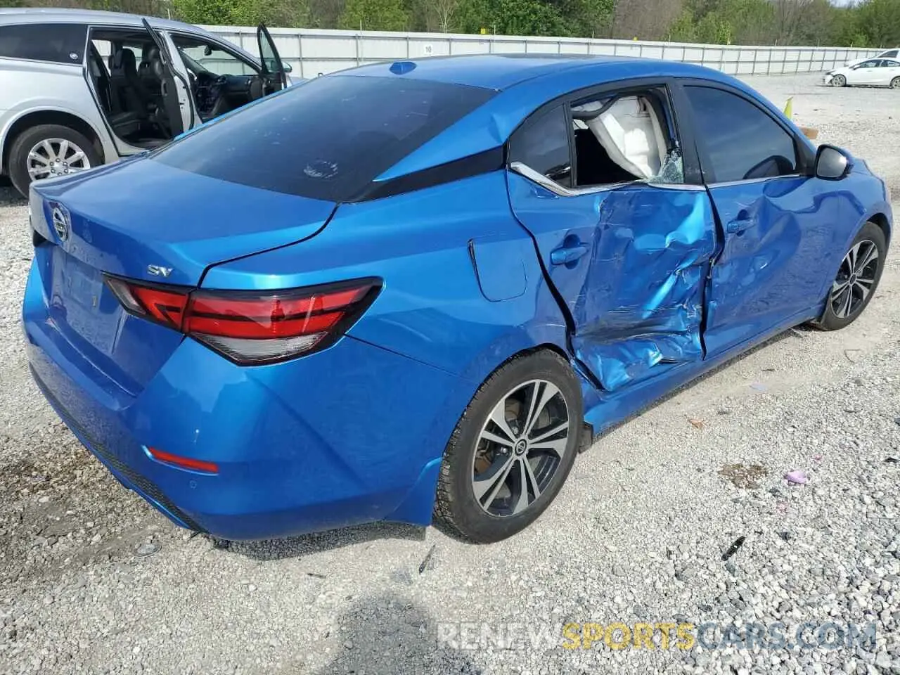 3 fotografías del automóvil dañado 3N1AB8CV1LY212696 NISSAN SENTRA 2020