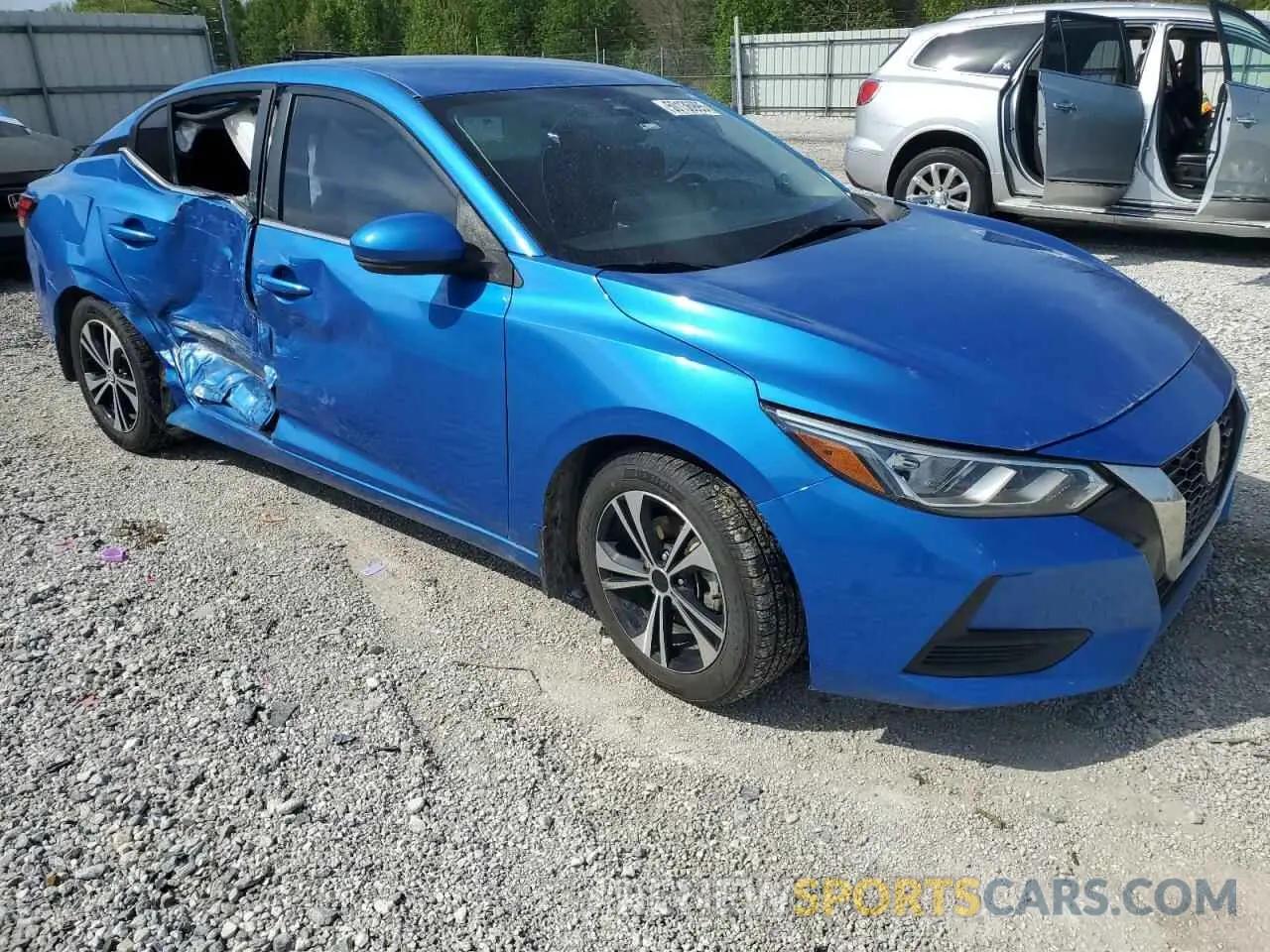 4 fotografías del automóvil dañado 3N1AB8CV1LY212696 NISSAN SENTRA 2020