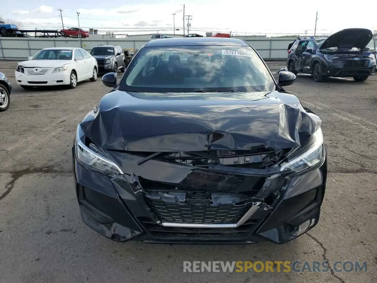 5 fotografías del automóvil dañado 3N1AB8CV1LY228350 NISSAN SENTRA 2020