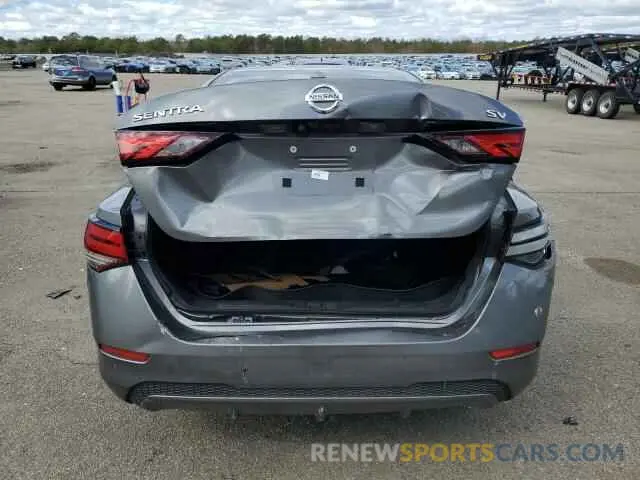 6 fotografías del automóvil dañado 3N1AB8CV1LY286040 NISSAN SENTRA 2020