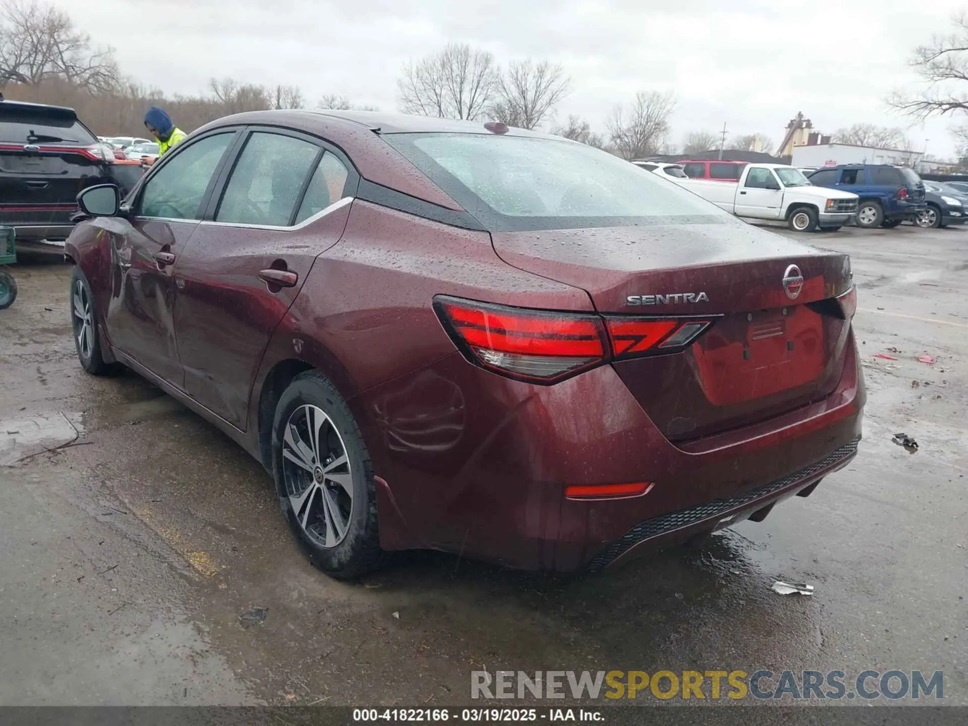 3 fotografías del automóvil dañado 3N1AB8CV1LY297071 NISSAN SENTRA 2020