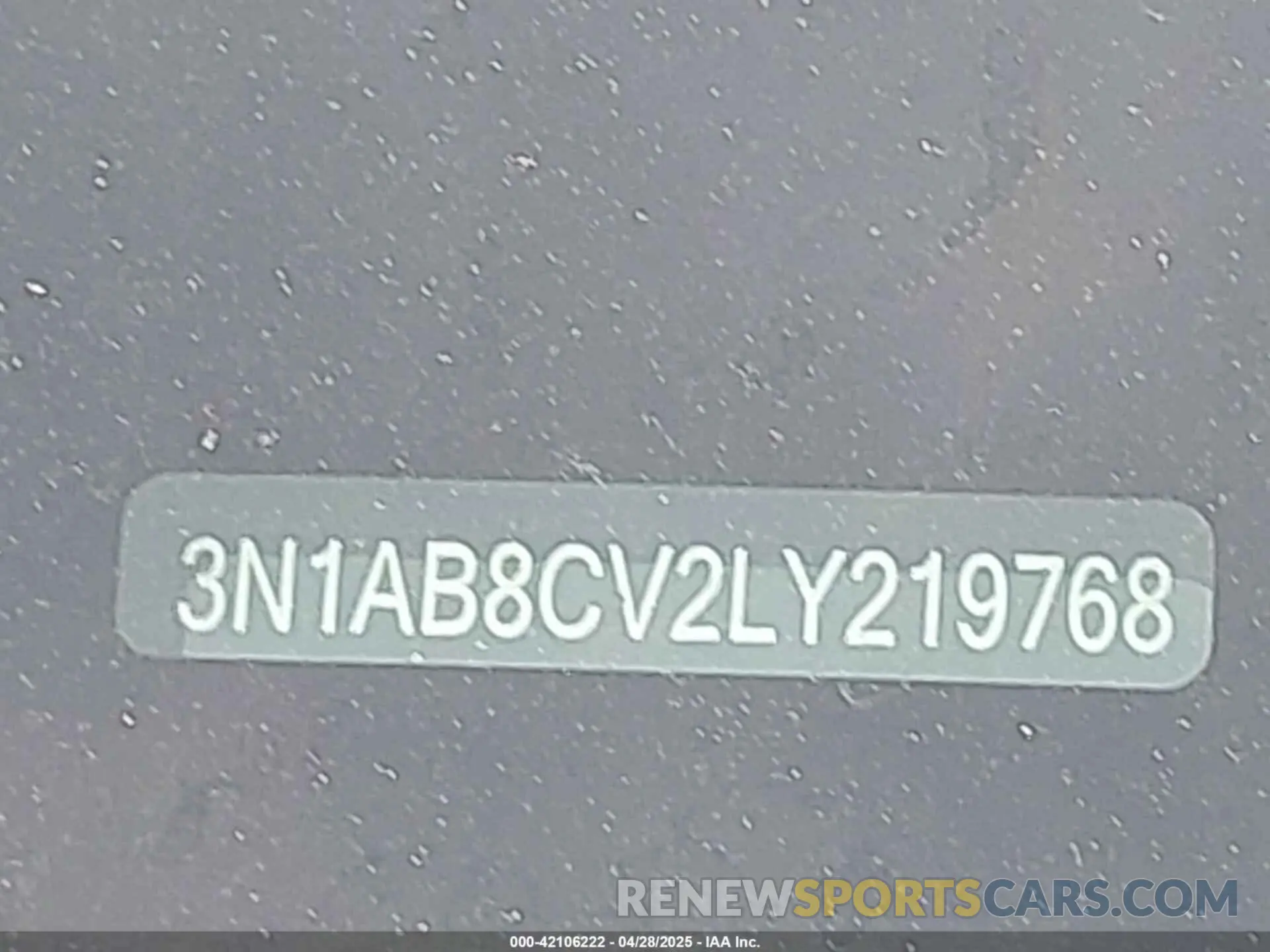 17 fotografías del automóvil dañado 3N1AB8CV2LY219768 NISSAN SENTRA 2020