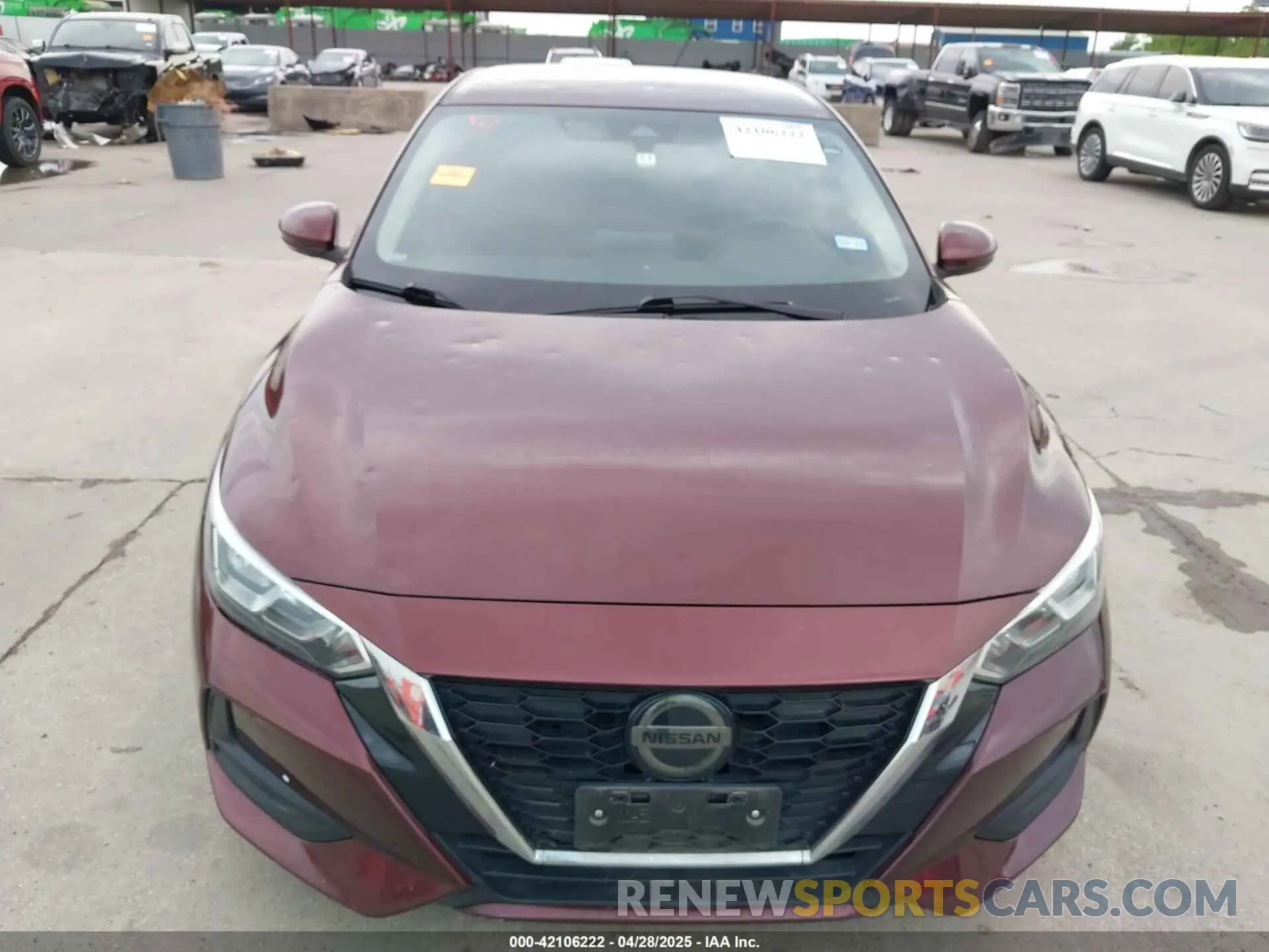 6 fotografías del automóvil dañado 3N1AB8CV2LY219768 NISSAN SENTRA 2020