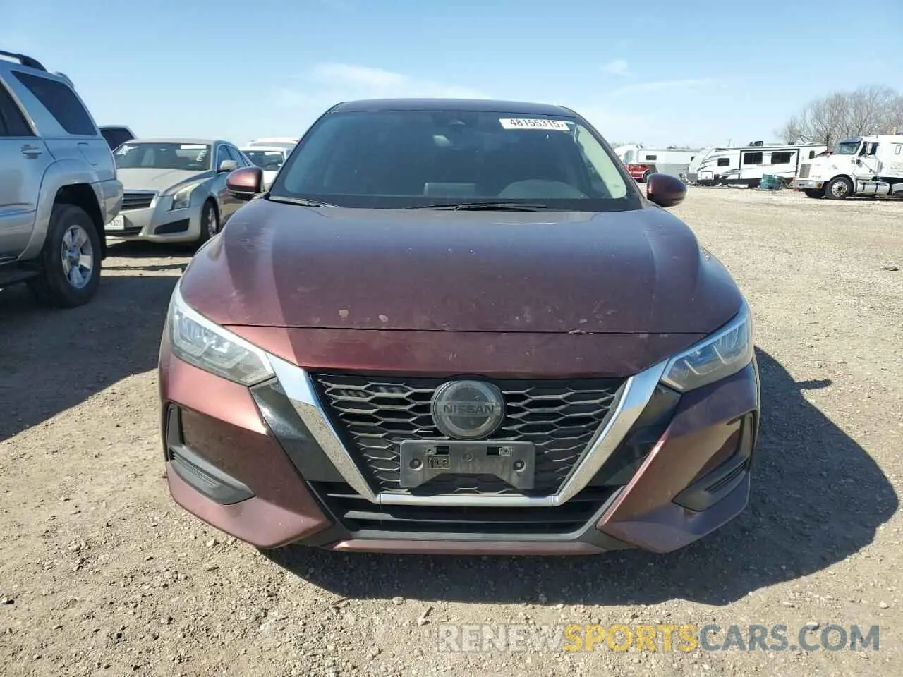 5 fotografías del automóvil dañado 3N1AB8CV2LY227644 NISSAN SENTRA 2020