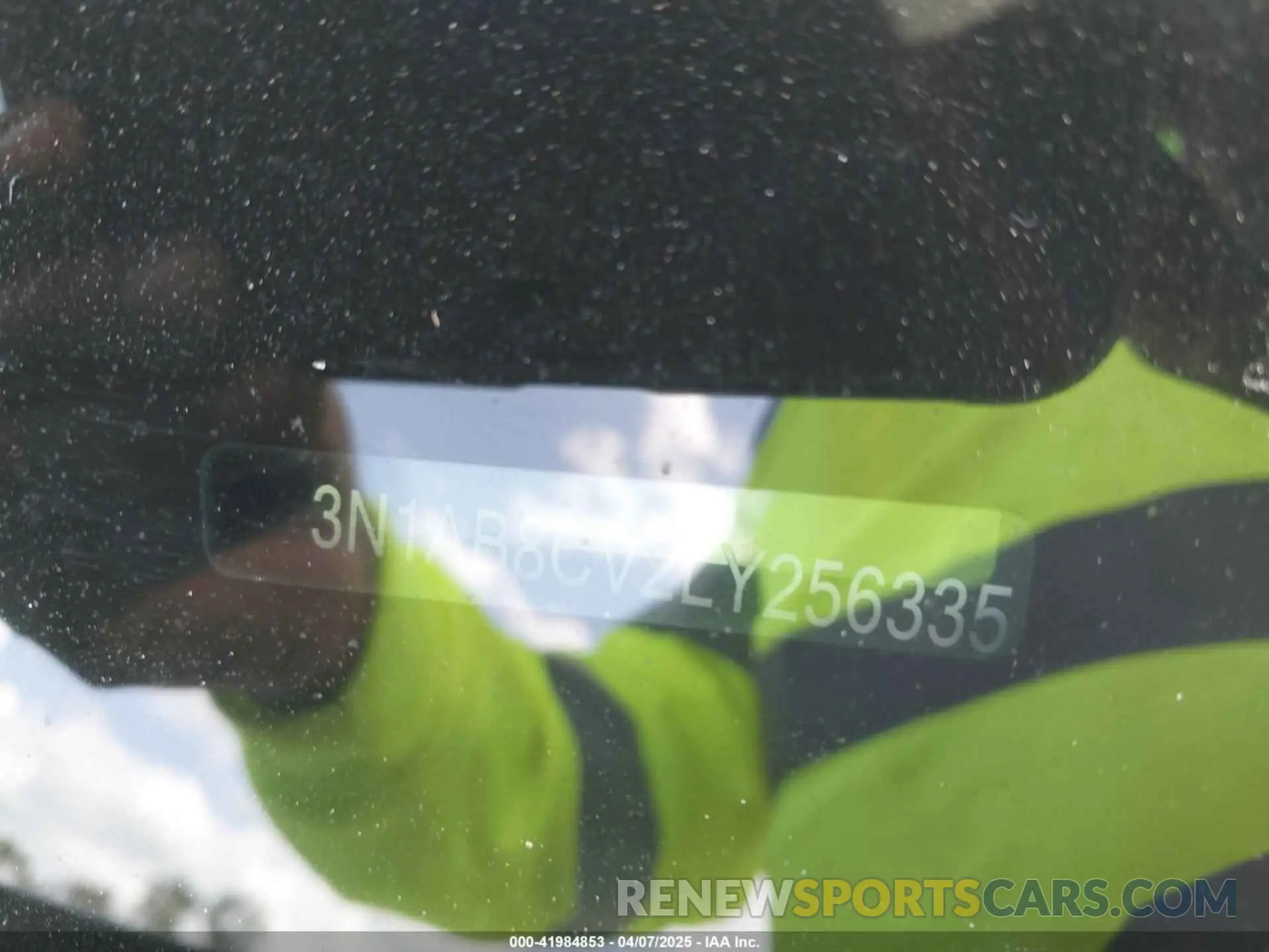 9 fotografías del automóvil dañado 3N1AB8CV2LY256335 NISSAN SENTRA 2020