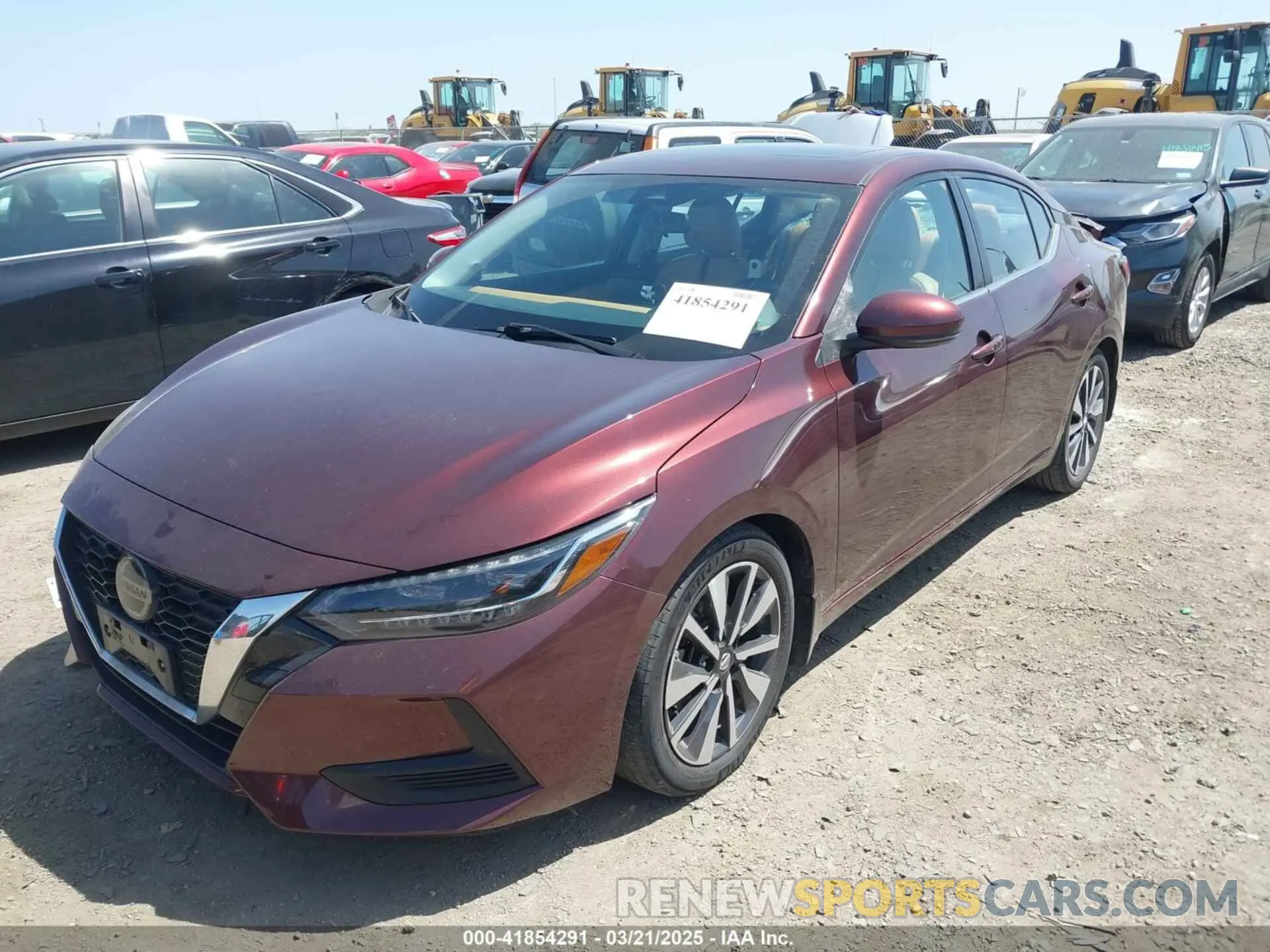 2 fotografías del automóvil dañado 3N1AB8CV2LY259588 NISSAN SENTRA 2020