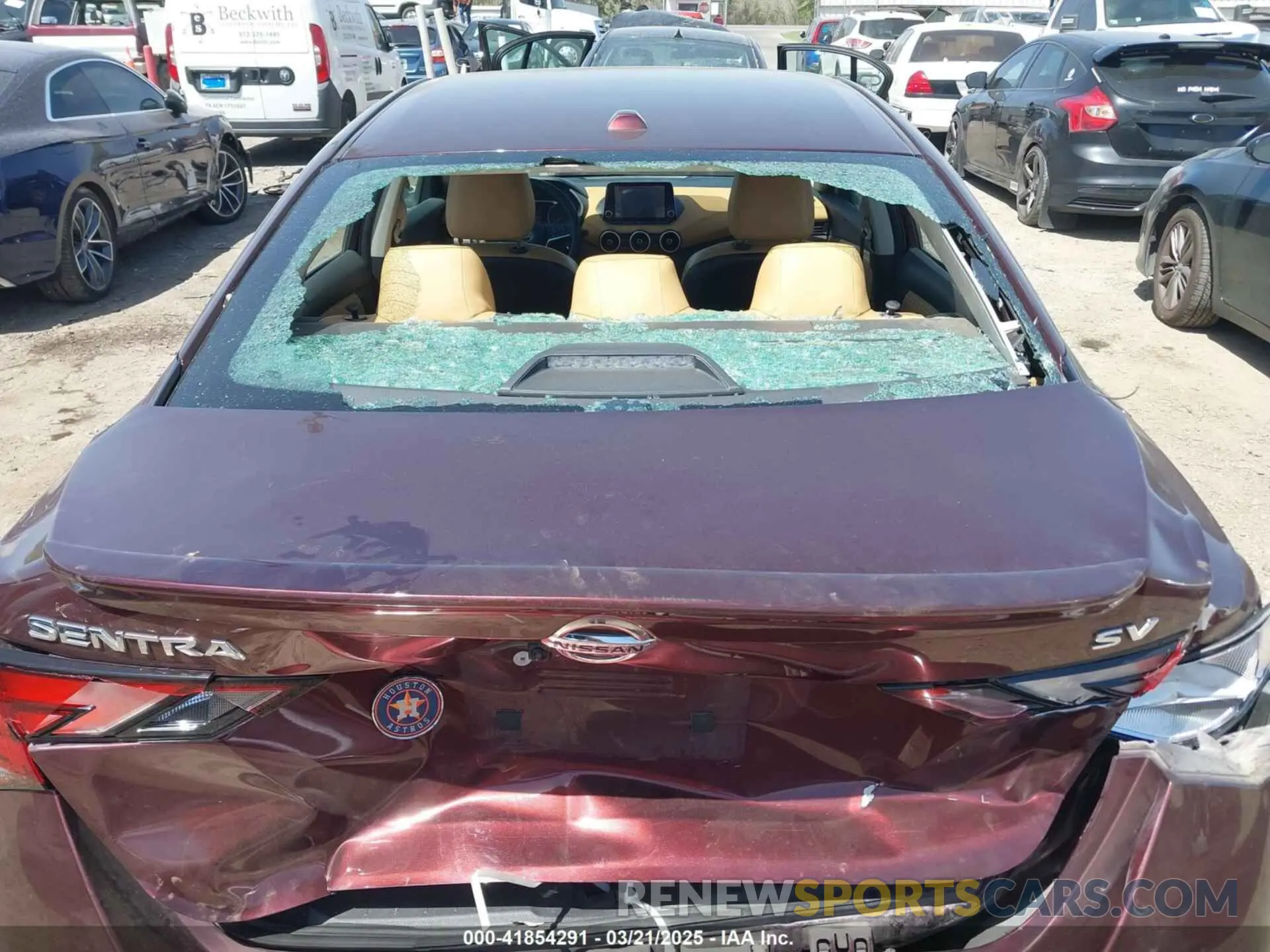 6 fotografías del automóvil dañado 3N1AB8CV2LY259588 NISSAN SENTRA 2020