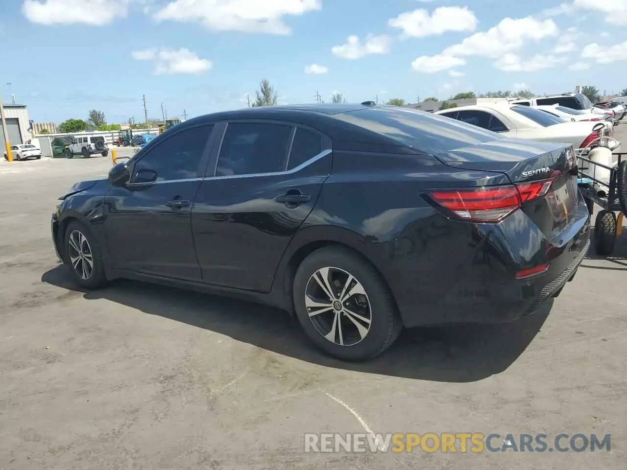 2 fotografías del automóvil dañado 3N1AB8CV2LY276732 NISSAN SENTRA 2020