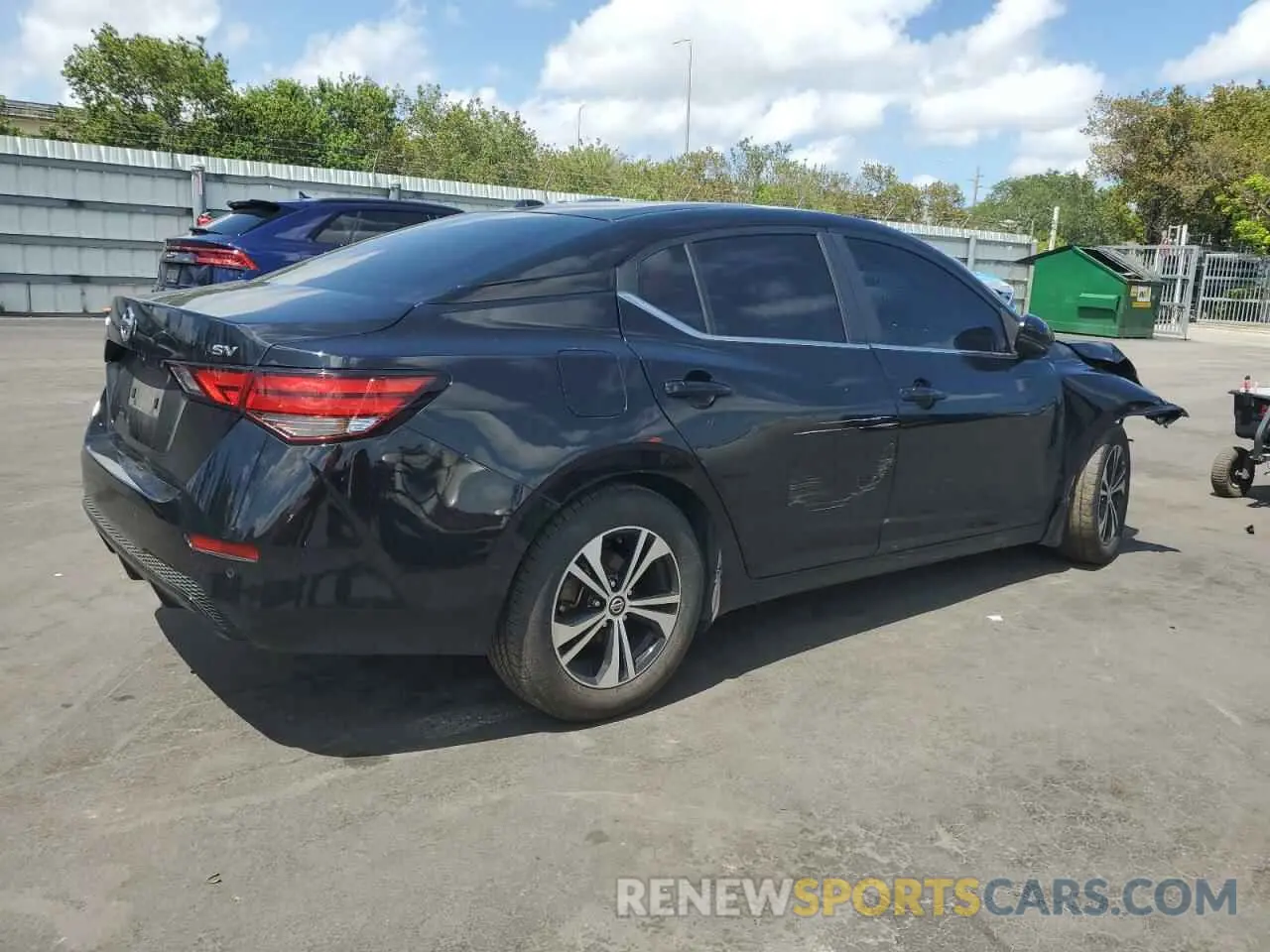 3 fotografías del automóvil dañado 3N1AB8CV2LY276732 NISSAN SENTRA 2020