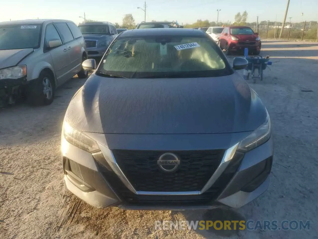5 fotografías del automóvil dañado 3N1AB8CV2LY302696 NISSAN SENTRA 2020