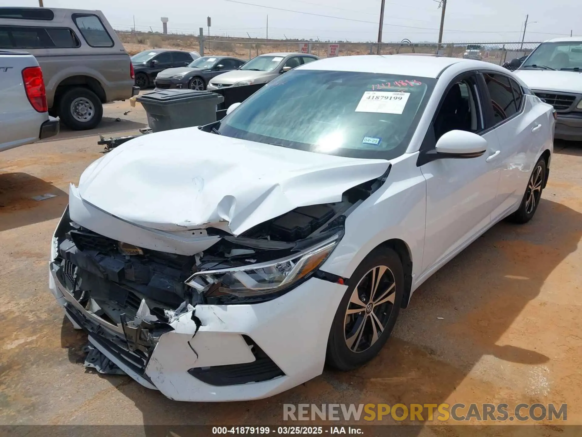 2 fotografías del automóvil dañado 3N1AB8CV3LY228477 NISSAN SENTRA 2020