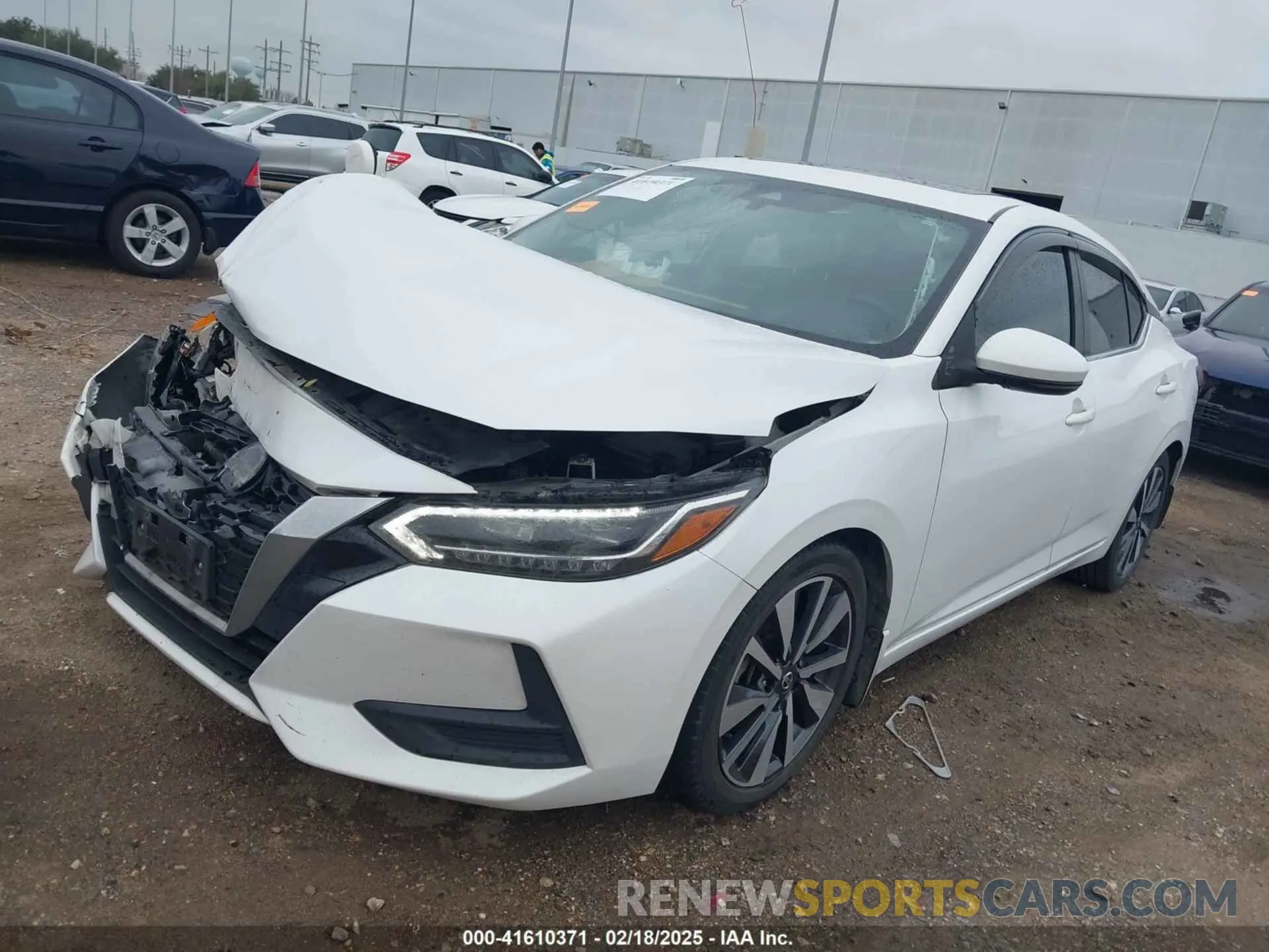 2 fotografías del automóvil dañado 3N1AB8CV3LY229371 NISSAN SENTRA 2020