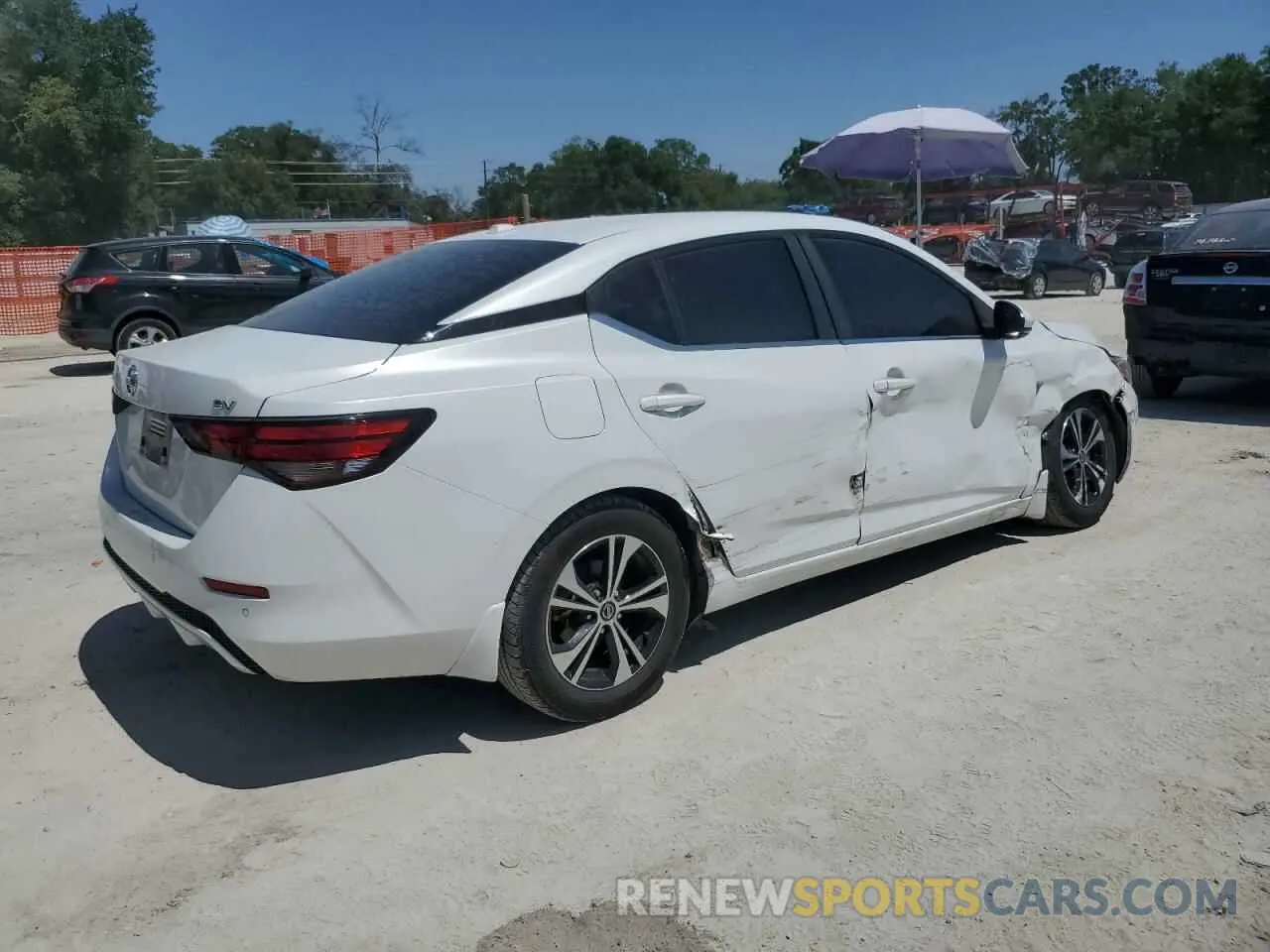 3 fotografías del automóvil dañado 3N1AB8CV3LY245523 NISSAN SENTRA 2020