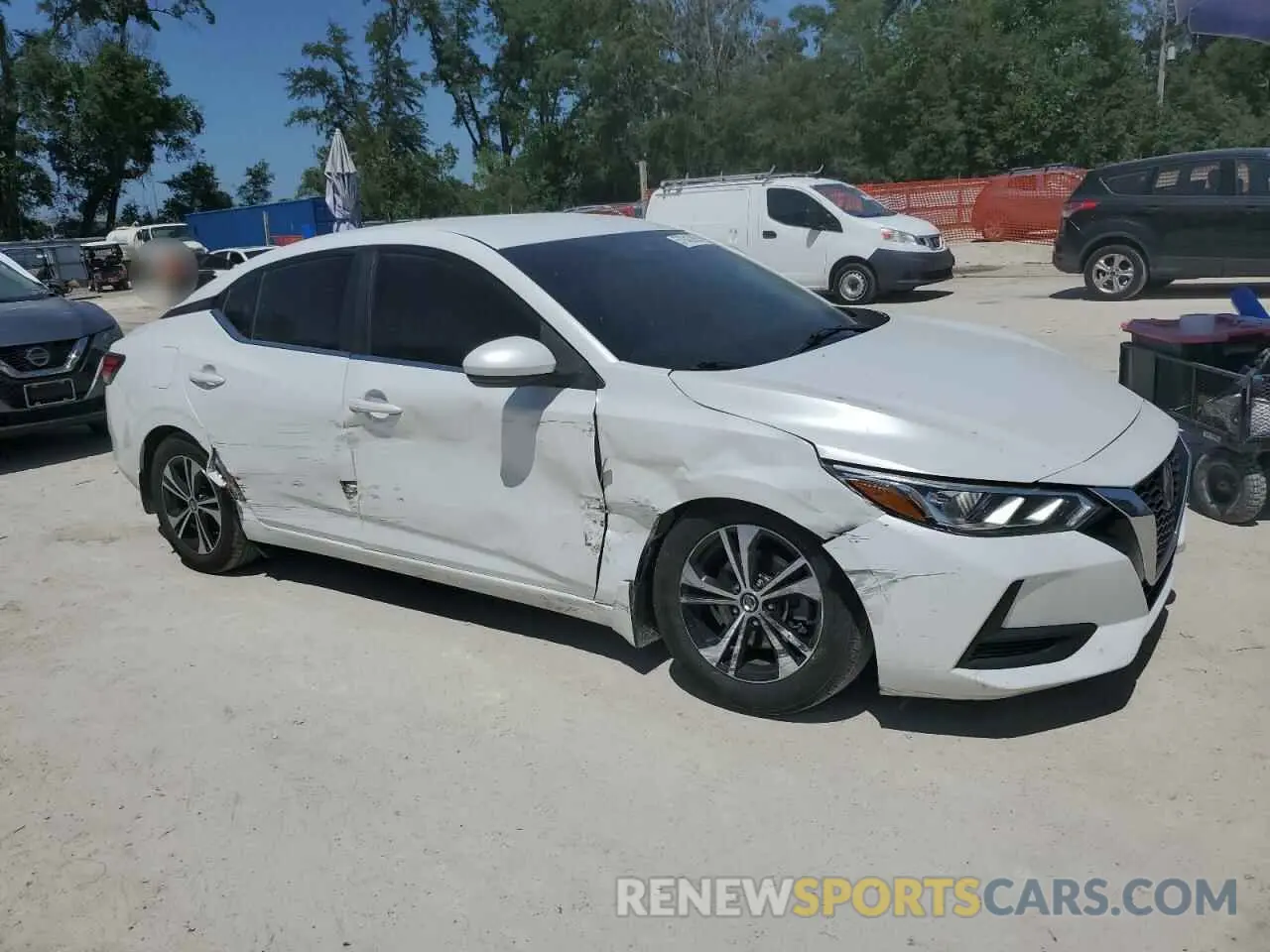 4 fotografías del automóvil dañado 3N1AB8CV3LY245523 NISSAN SENTRA 2020
