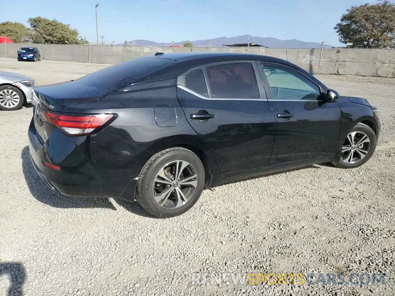 3 fotografías del automóvil dañado 3N1AB8CV3LY246770 NISSAN SENTRA 2020