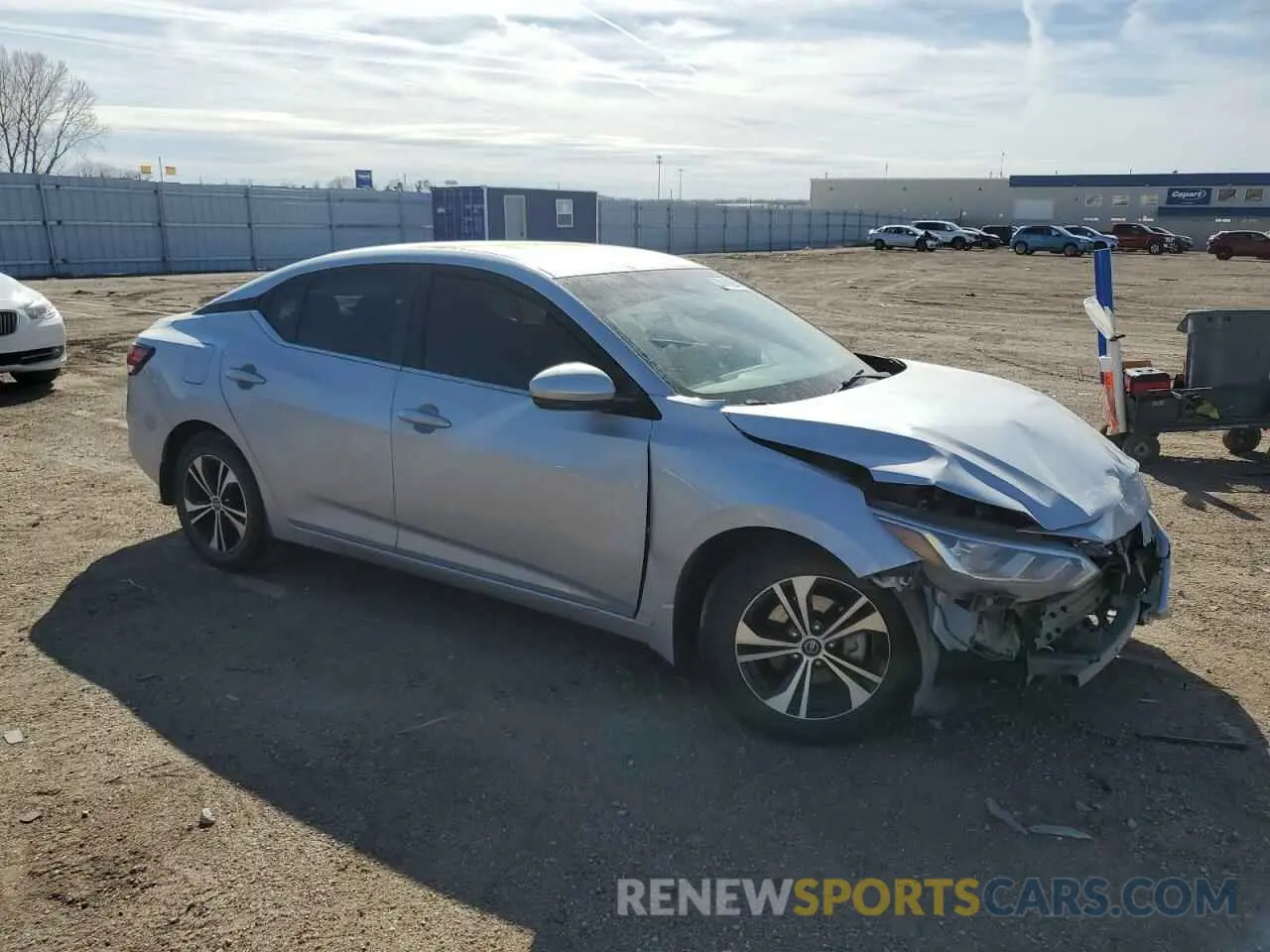 4 fotografías del automóvil dañado 3N1AB8CV3LY256389 NISSAN SENTRA 2020