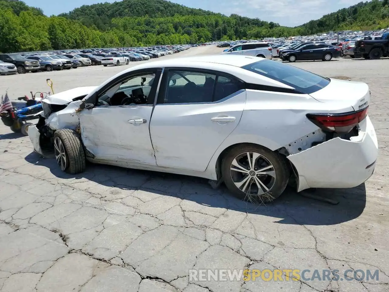 2 fotografías del automóvil dañado 3N1AB8CV3LY283477 NISSAN SENTRA 2020