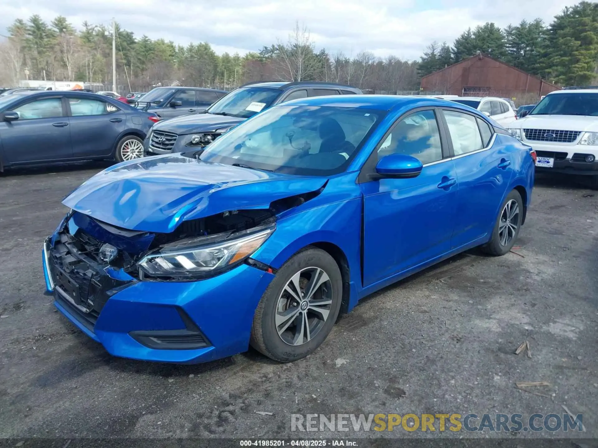 2 fotografías del automóvil dañado 3N1AB8CV3LY299145 NISSAN SENTRA 2020