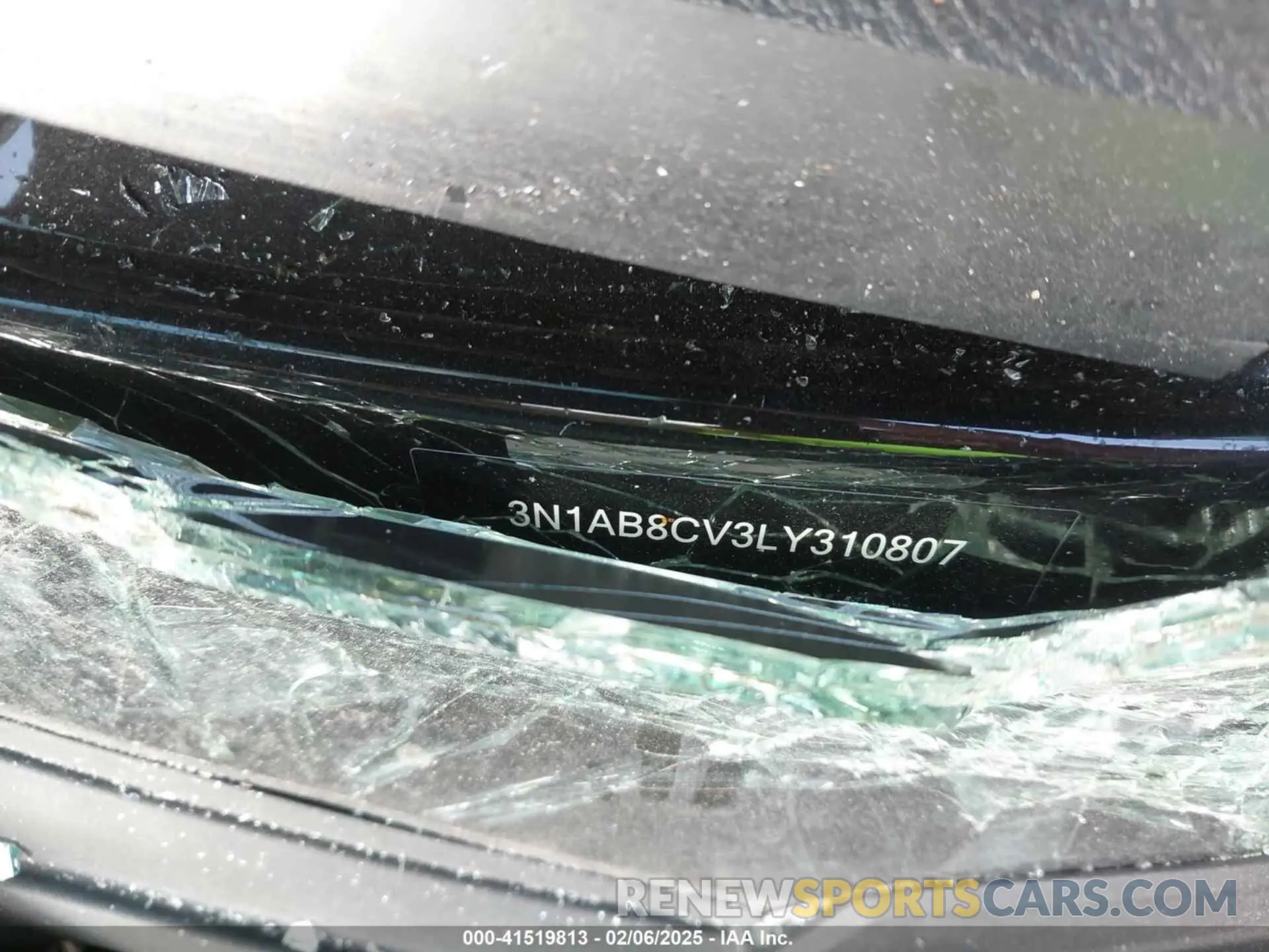 9 fotografías del automóvil dañado 3N1AB8CV3LY310807 NISSAN SENTRA 2020