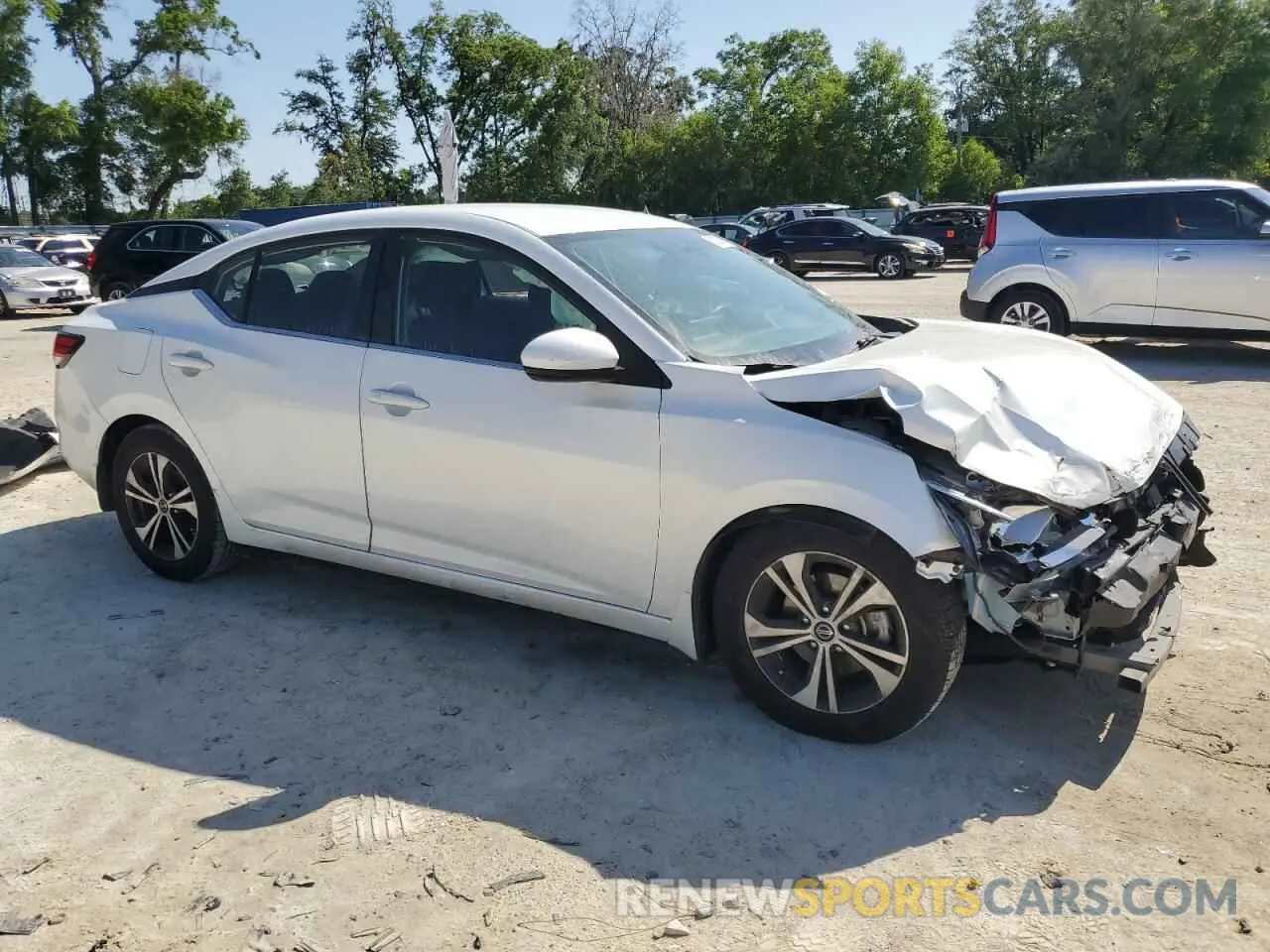 4 fotografías del automóvil dañado 3N1AB8CV4LY215043 NISSAN SENTRA 2020