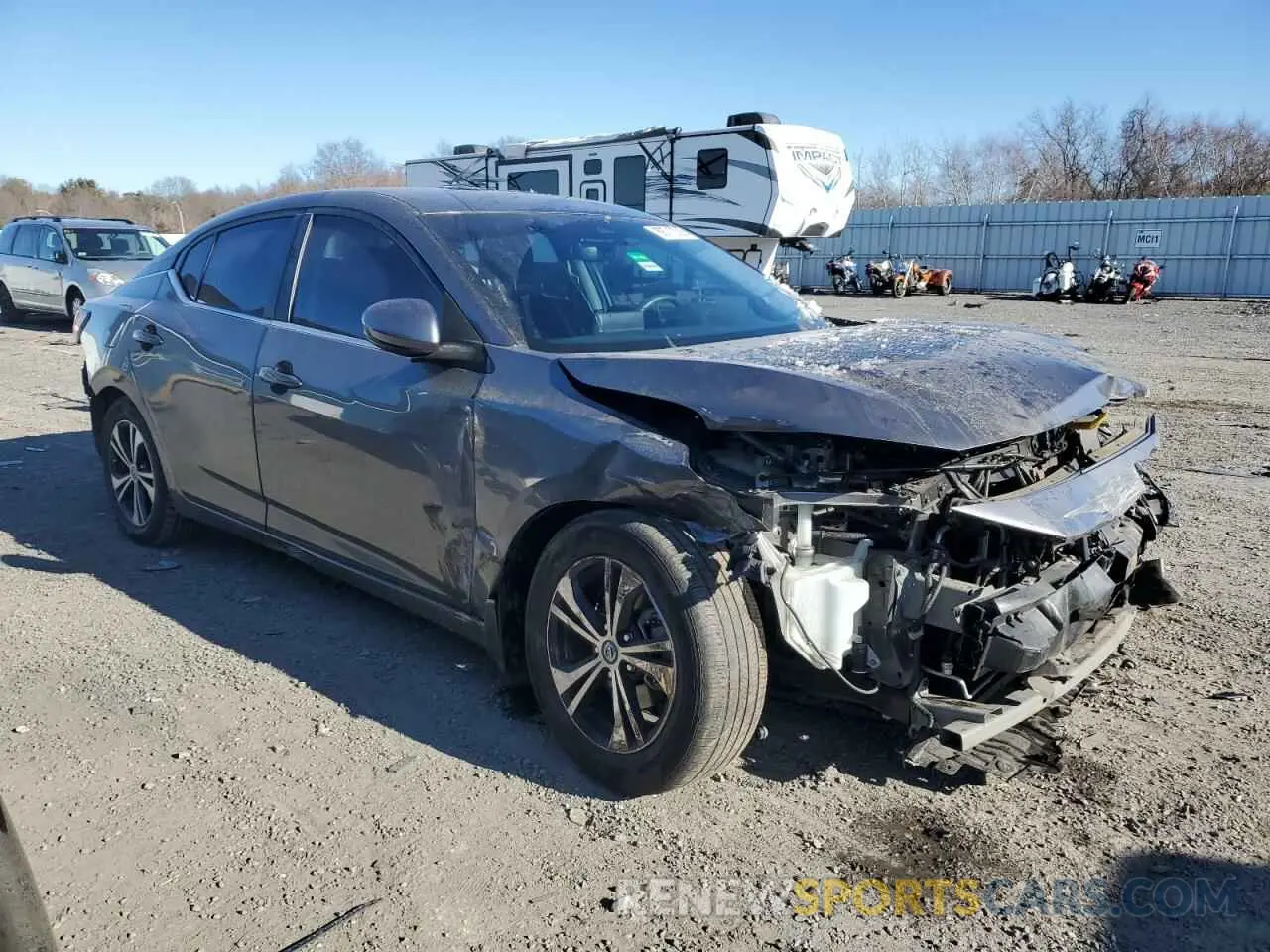 4 fotografías del automóvil dañado 3N1AB8CV4LY215060 NISSAN SENTRA 2020