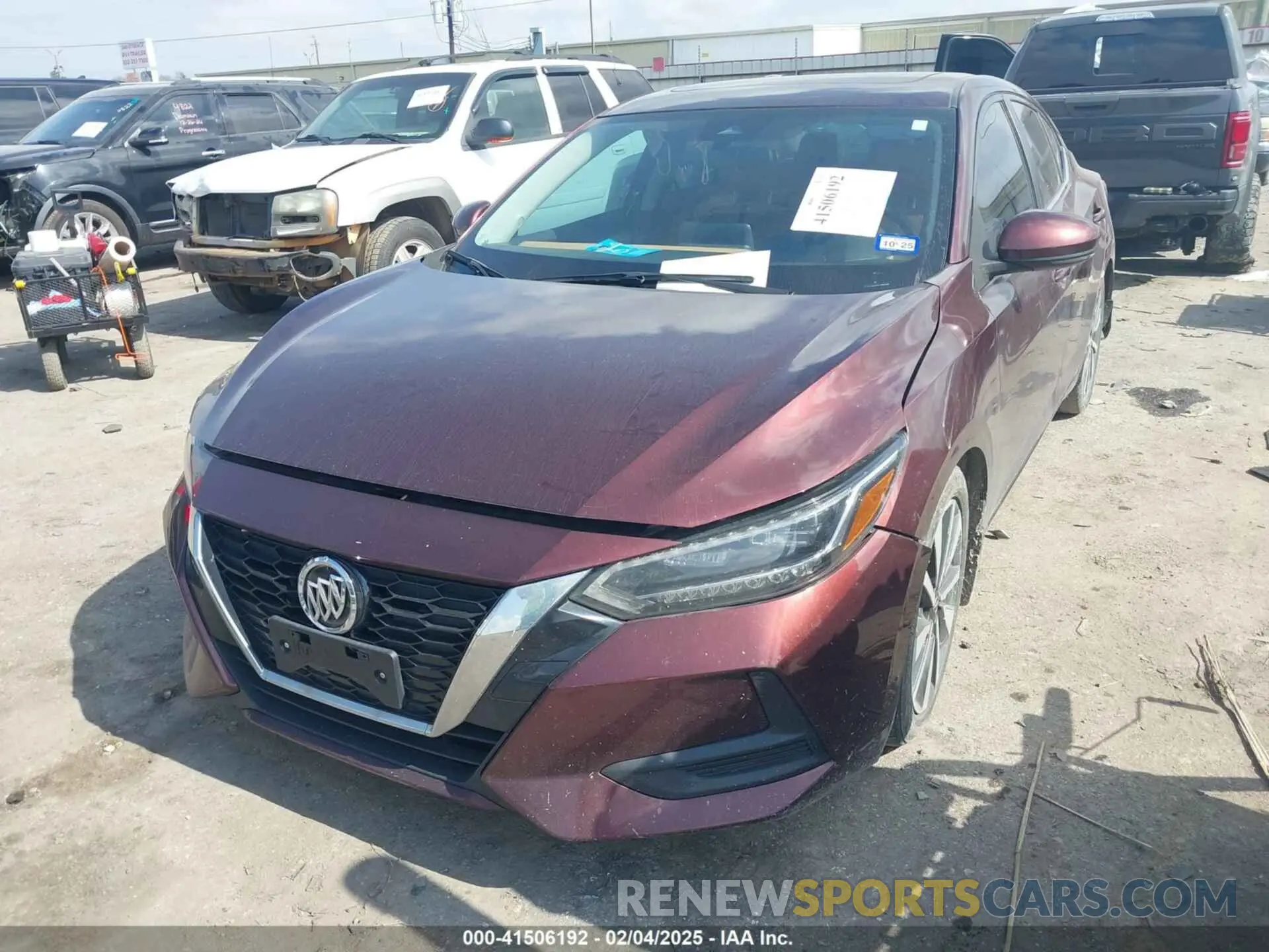 2 fotografías del automóvil dañado 3N1AB8CV4LY233168 NISSAN SENTRA 2020
