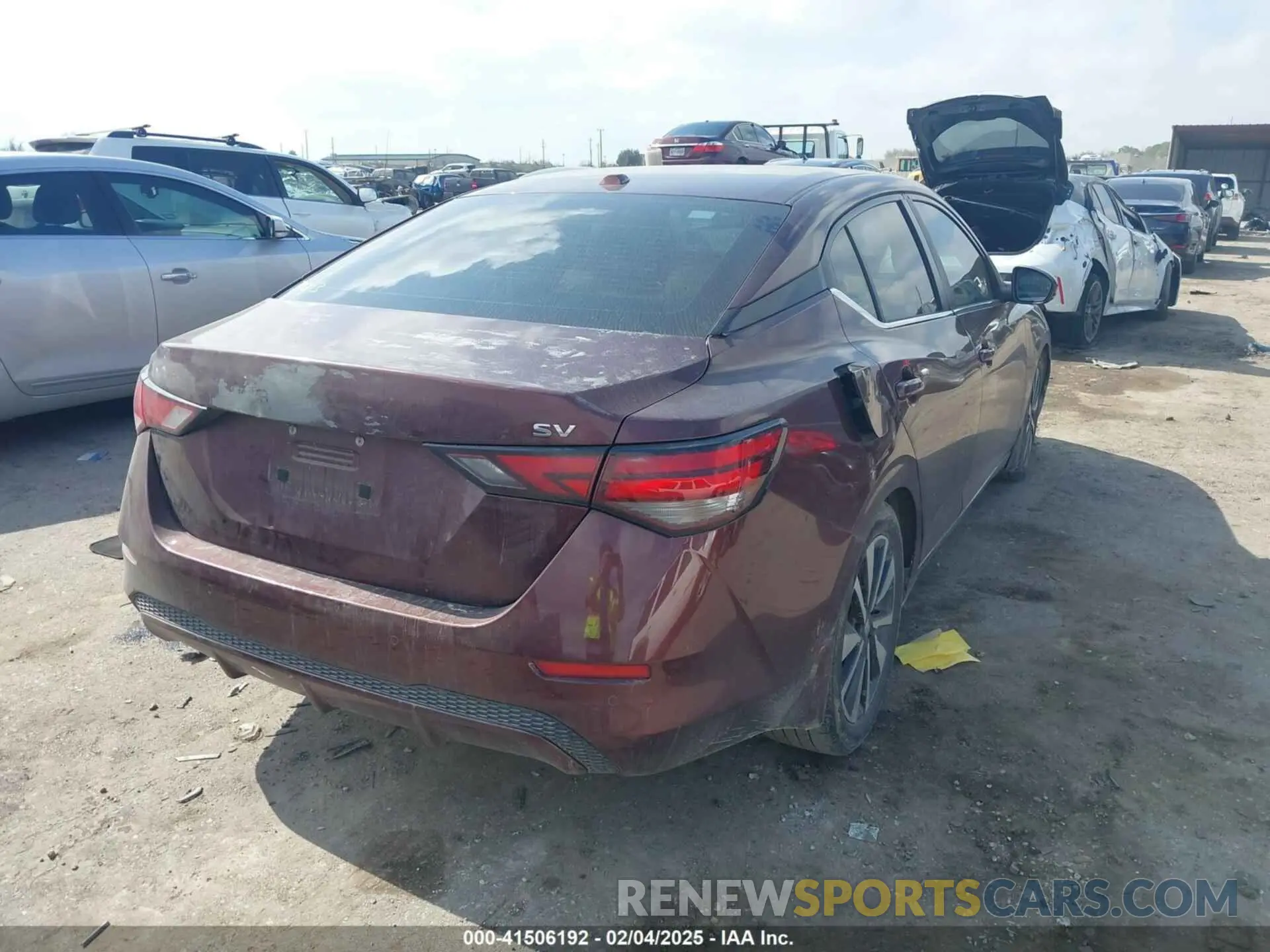 4 fotografías del automóvil dañado 3N1AB8CV4LY233168 NISSAN SENTRA 2020