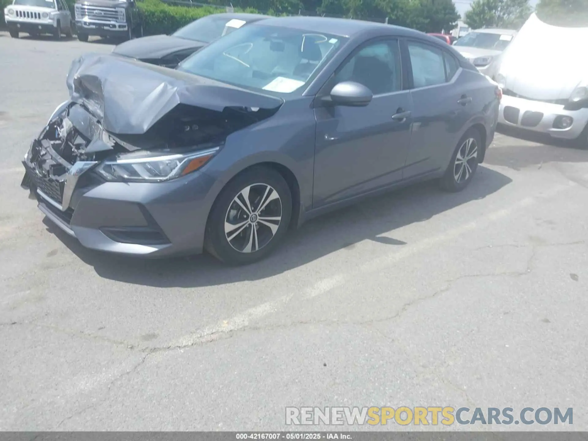 2 fotografías del automóvil dañado 3N1AB8CV4LY238936 NISSAN SENTRA 2020