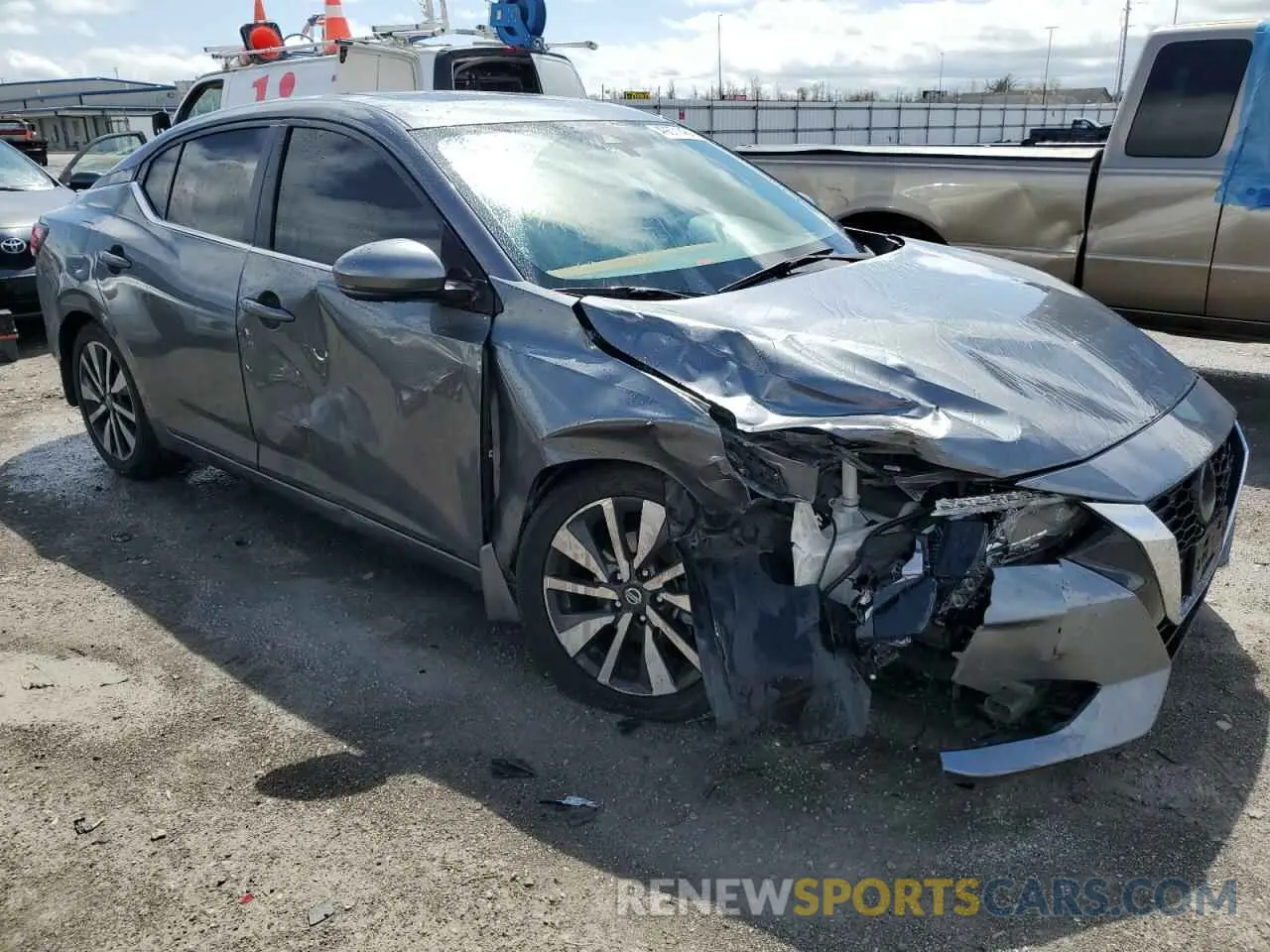 4 fotografías del automóvil dañado 3N1AB8CV4LY250584 NISSAN SENTRA 2020
