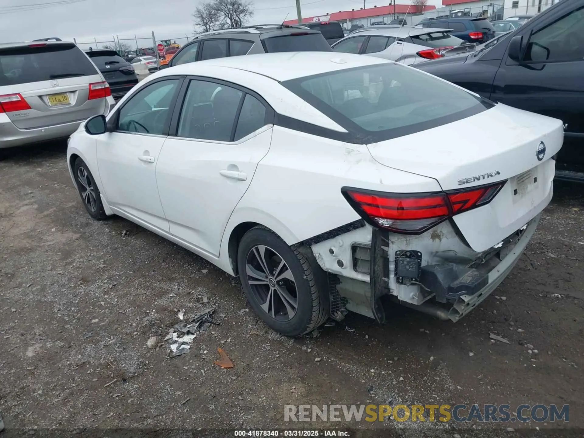 3 fotografías del automóvil dañado 3N1AB8CV4LY257423 NISSAN SENTRA 2020
