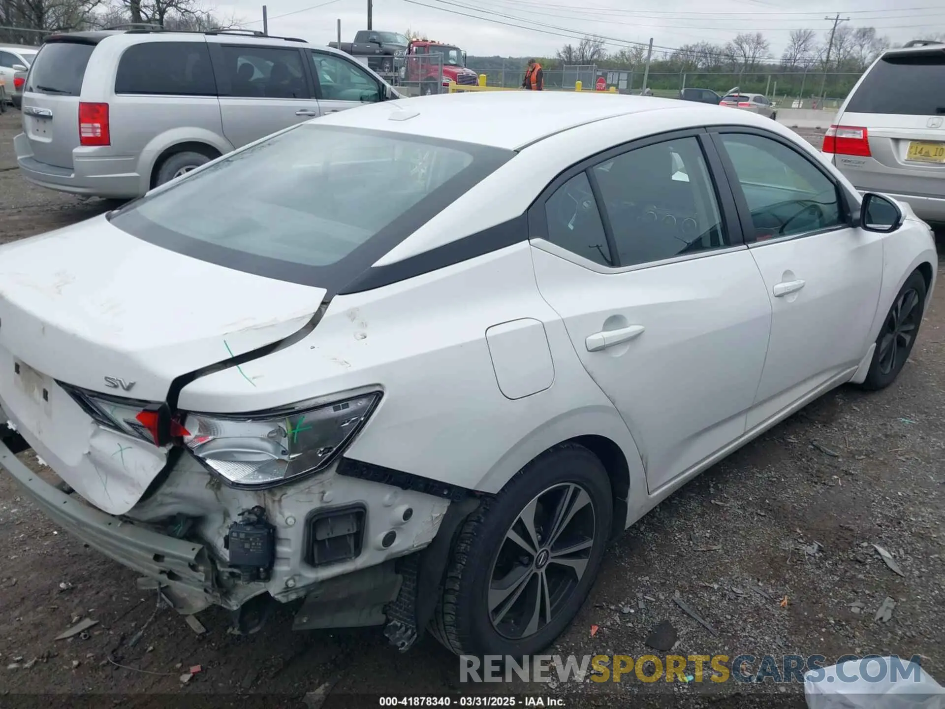 4 fotografías del automóvil dañado 3N1AB8CV4LY257423 NISSAN SENTRA 2020