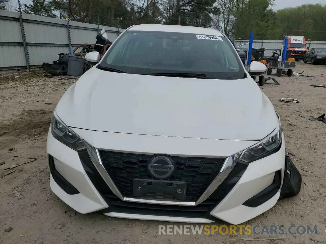 5 fotografías del automóvil dañado 3N1AB8CV4LY292611 NISSAN SENTRA 2020