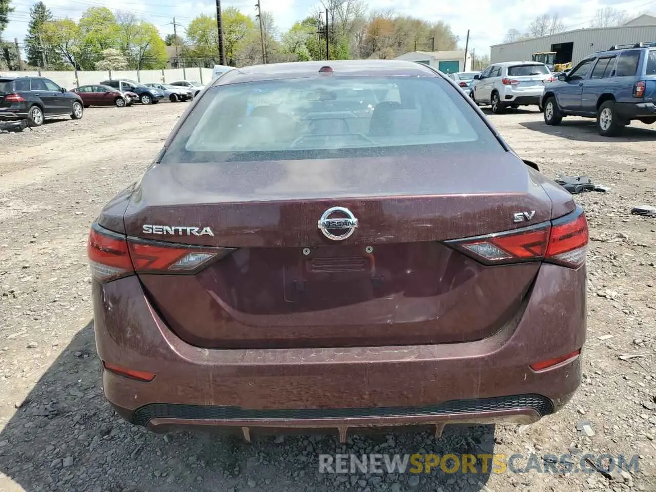 6 fotografías del automóvil dañado 3N1AB8CV4LY293905 NISSAN SENTRA 2020