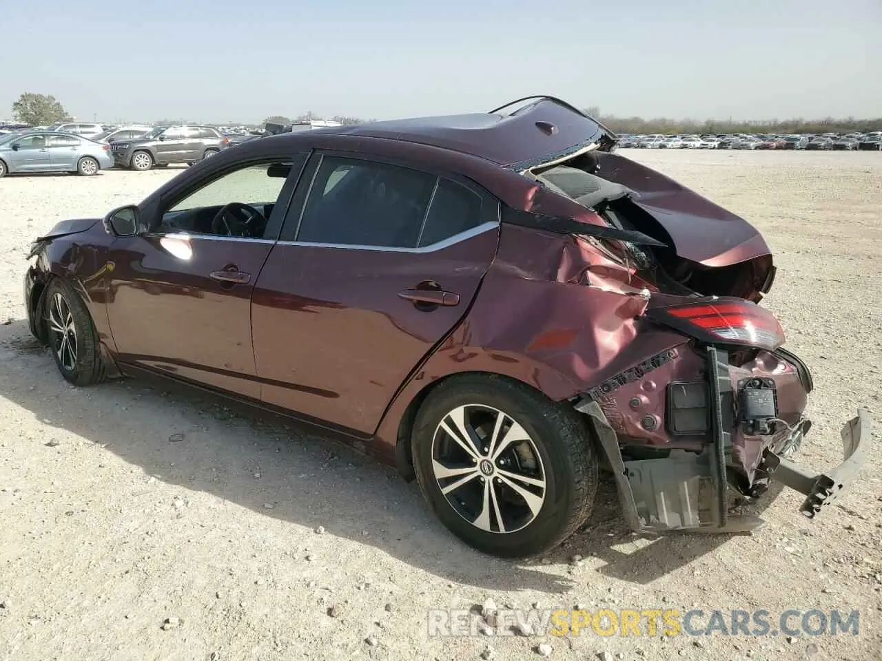 2 fotografías del automóvil dañado 3N1AB8CV4LY306331 NISSAN SENTRA 2020