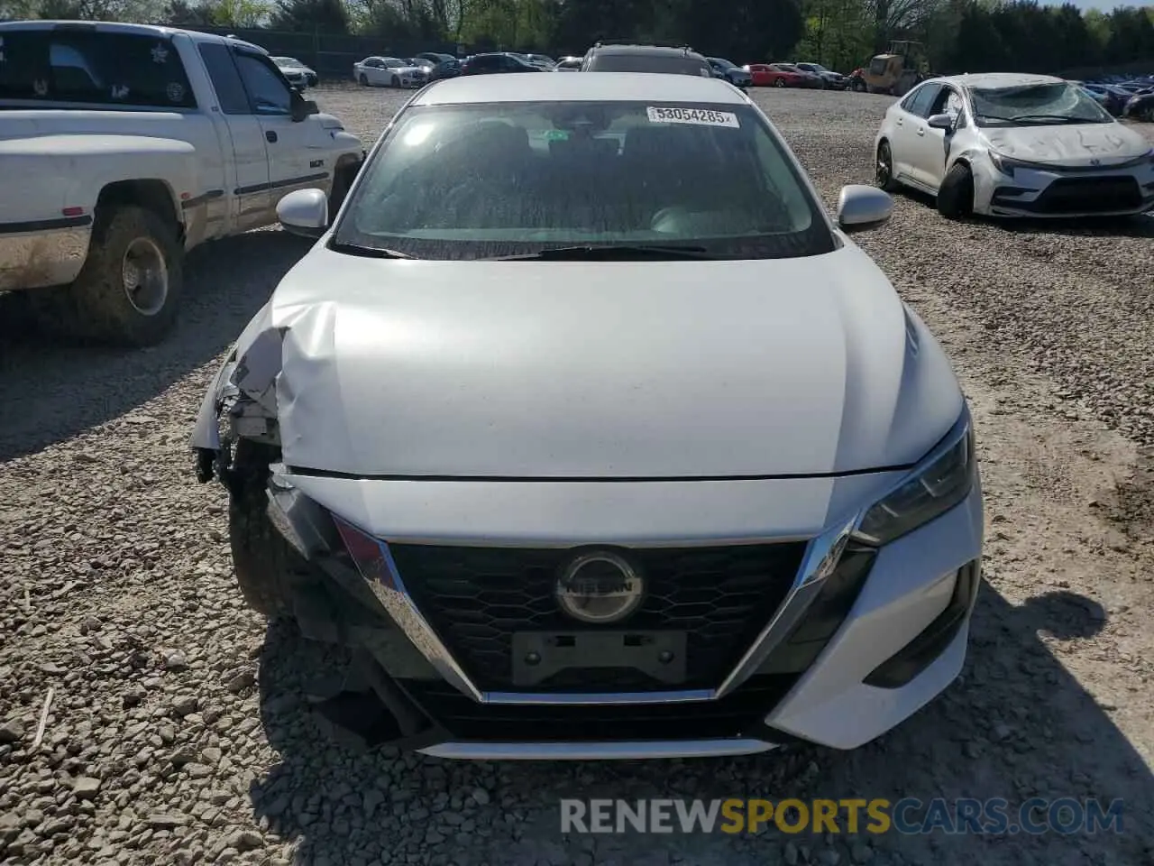 5 fotografías del automóvil dañado 3N1AB8CV5LY219411 NISSAN SENTRA 2020