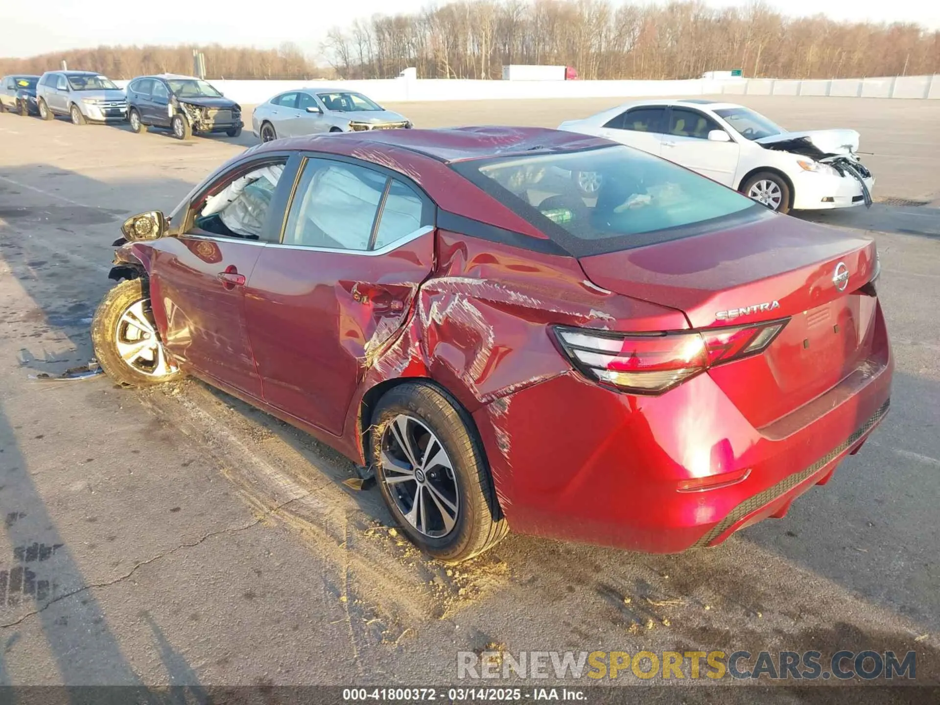 3 fotografías del automóvil dañado 3N1AB8CV5LY228884 NISSAN SENTRA 2020