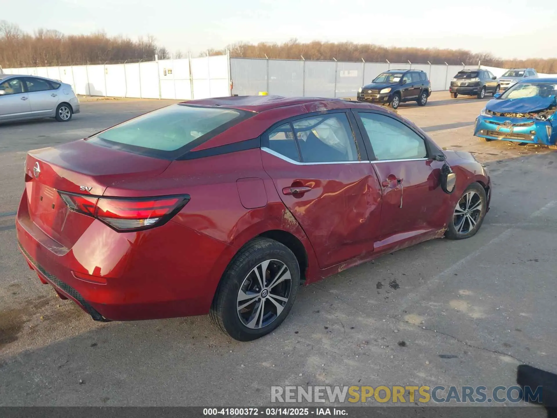 4 fotografías del automóvil dañado 3N1AB8CV5LY228884 NISSAN SENTRA 2020